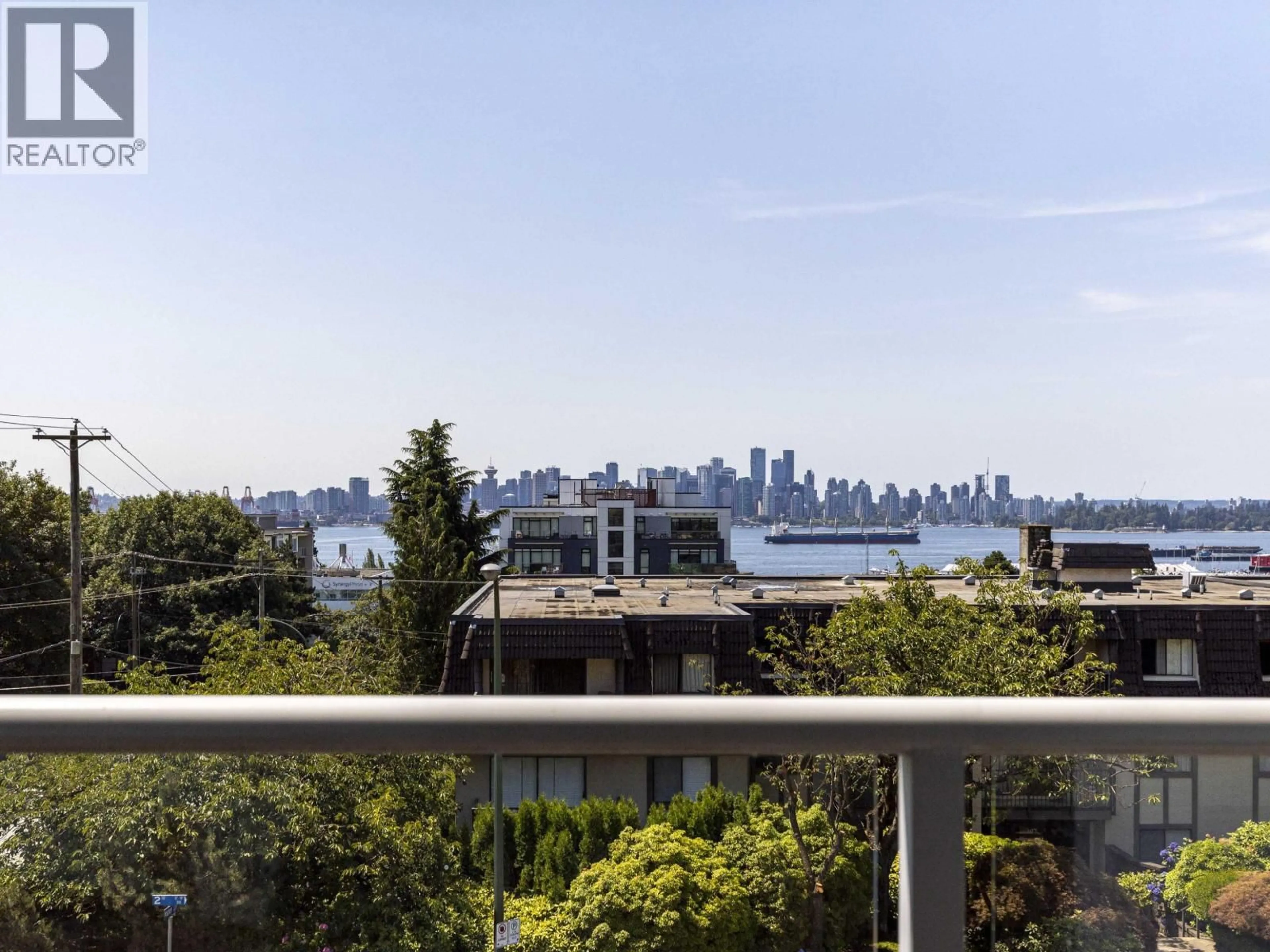 Balcony in the apartment, city buildings view from balcony for 307 - 308 2ND STREET, North Vancouver British Columbia V7M1E1