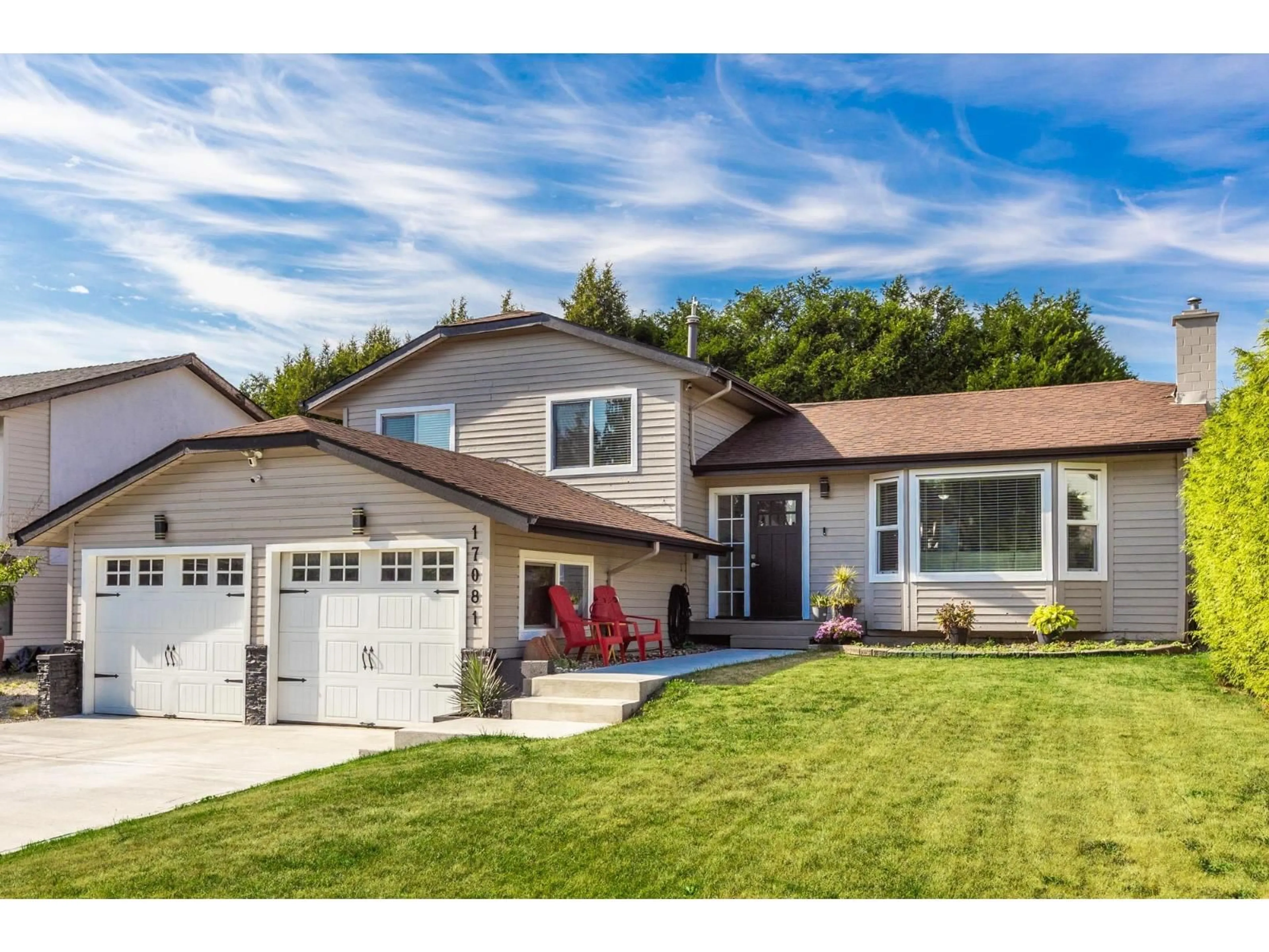 Home with vinyl exterior material, street for 17081 60A AVENUE, Surrey British Columbia V3S6A7