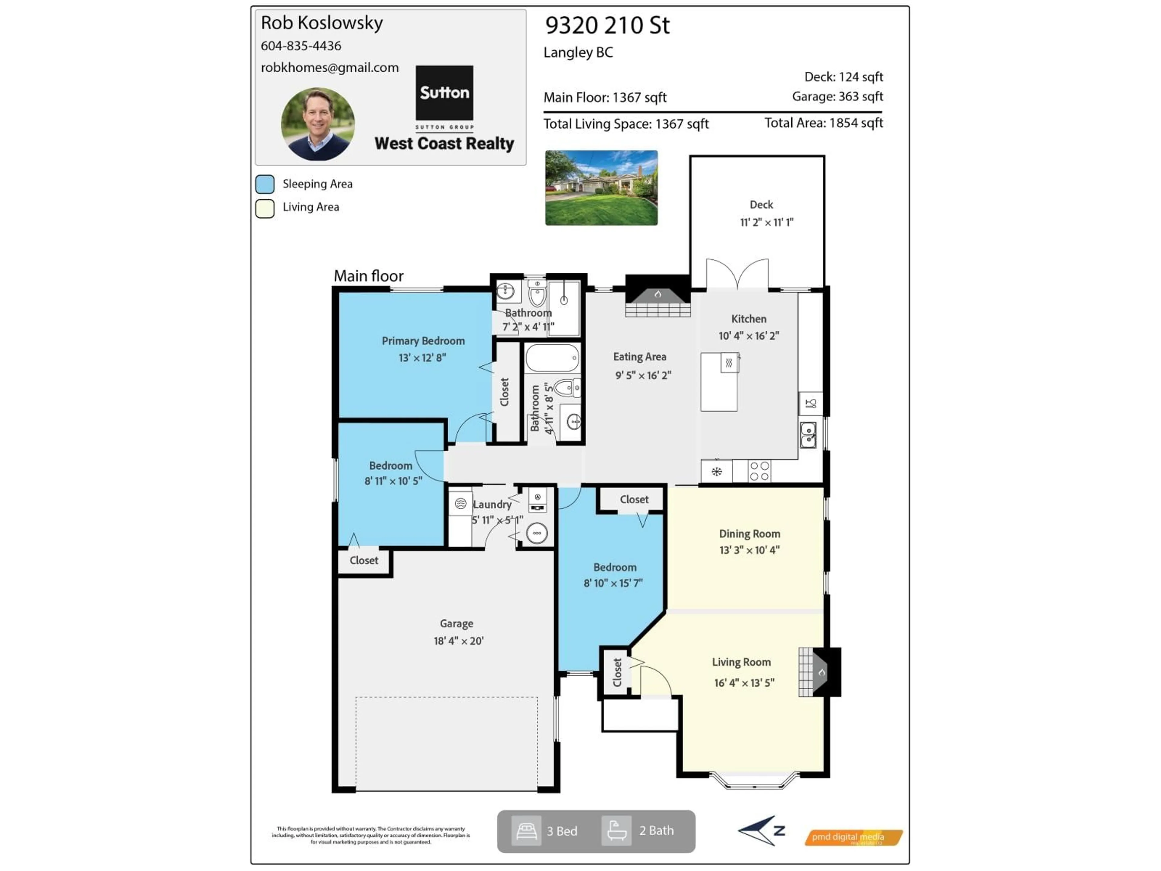 Floor plan for 9320 210 STREET, Langley British Columbia V1M2B3