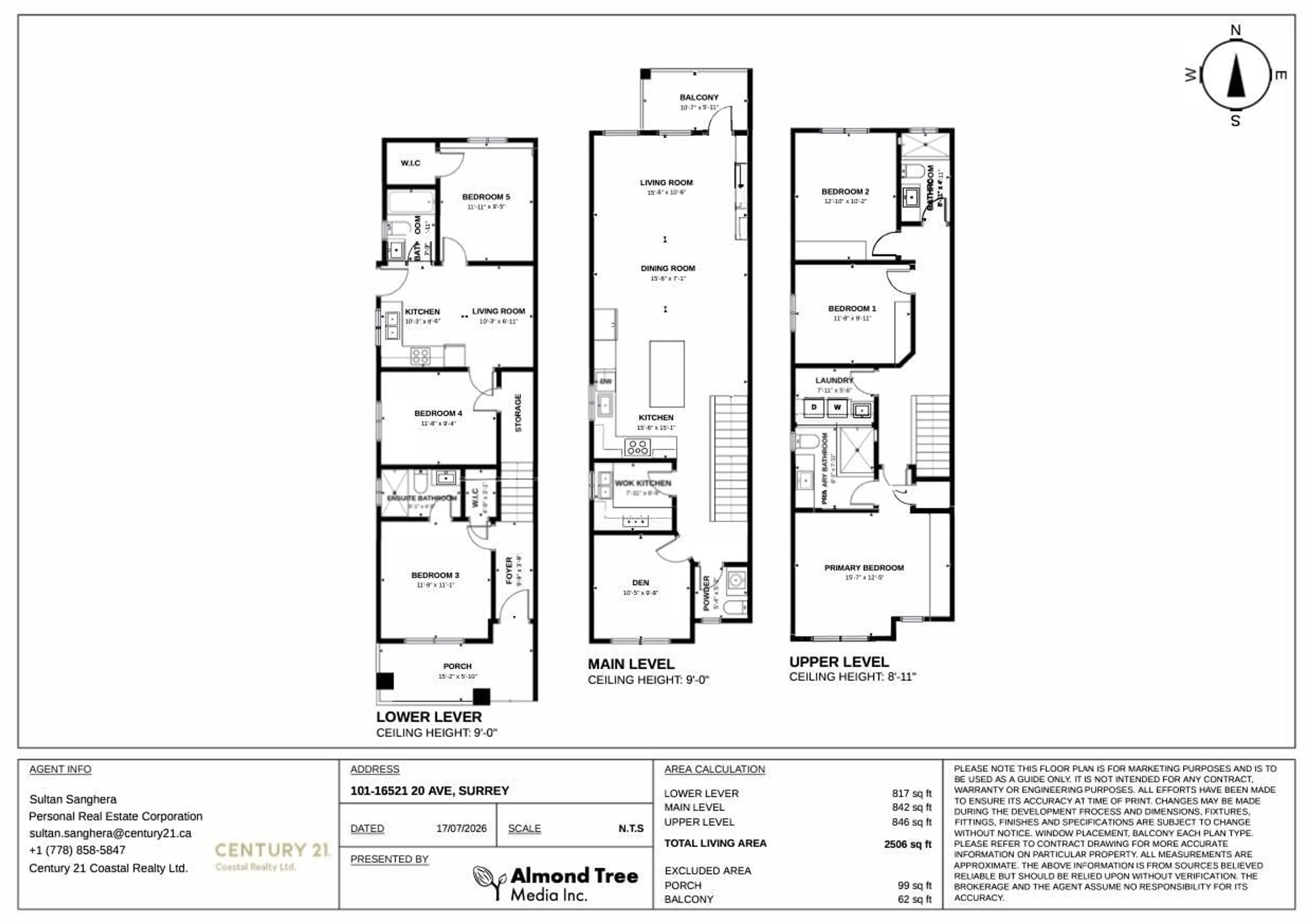 Floor plan for 16521 20 AVENUE, Surrey British Columbia V3Z0X6