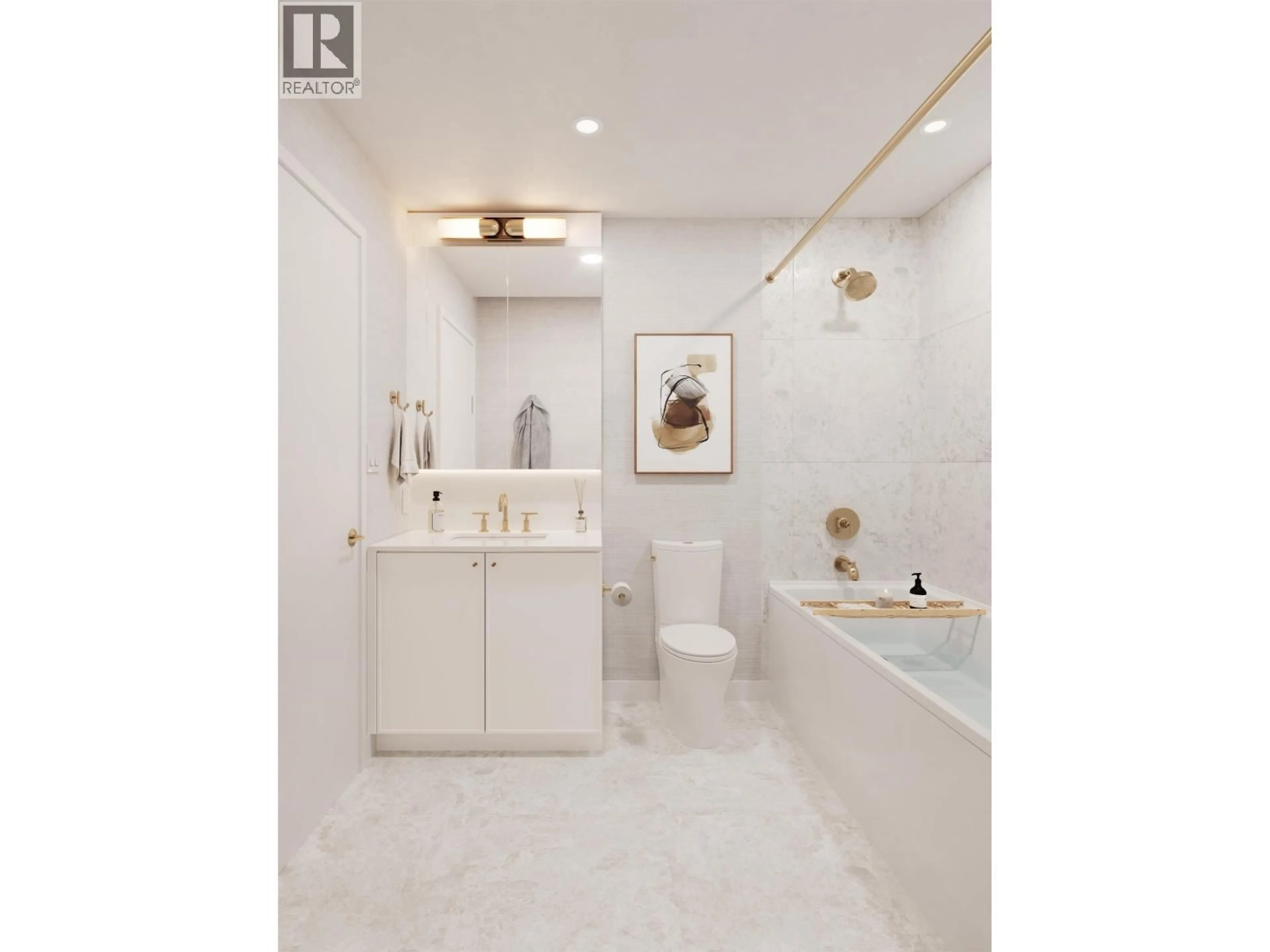 Contemporary bathroom, ceramic/tile floor for 234 - 602 2ND STREET, North Vancouver British Columbia V7L1E3