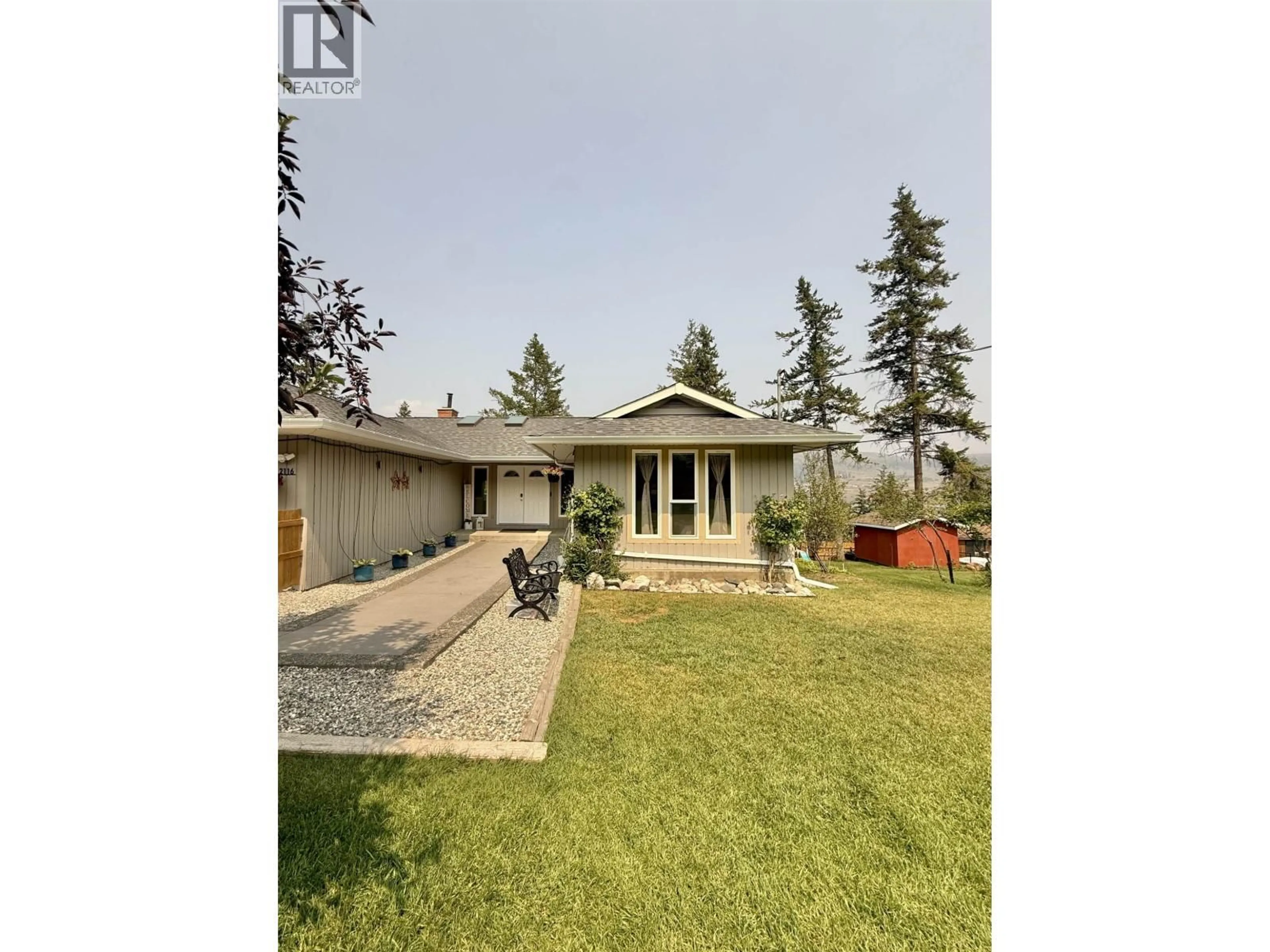 A pic from outside/outdoor area/front of a property/back of a property/a pic from drone, street for 2116 LAKESIDE DRIVE, Williams Lake British Columbia V2G5G4