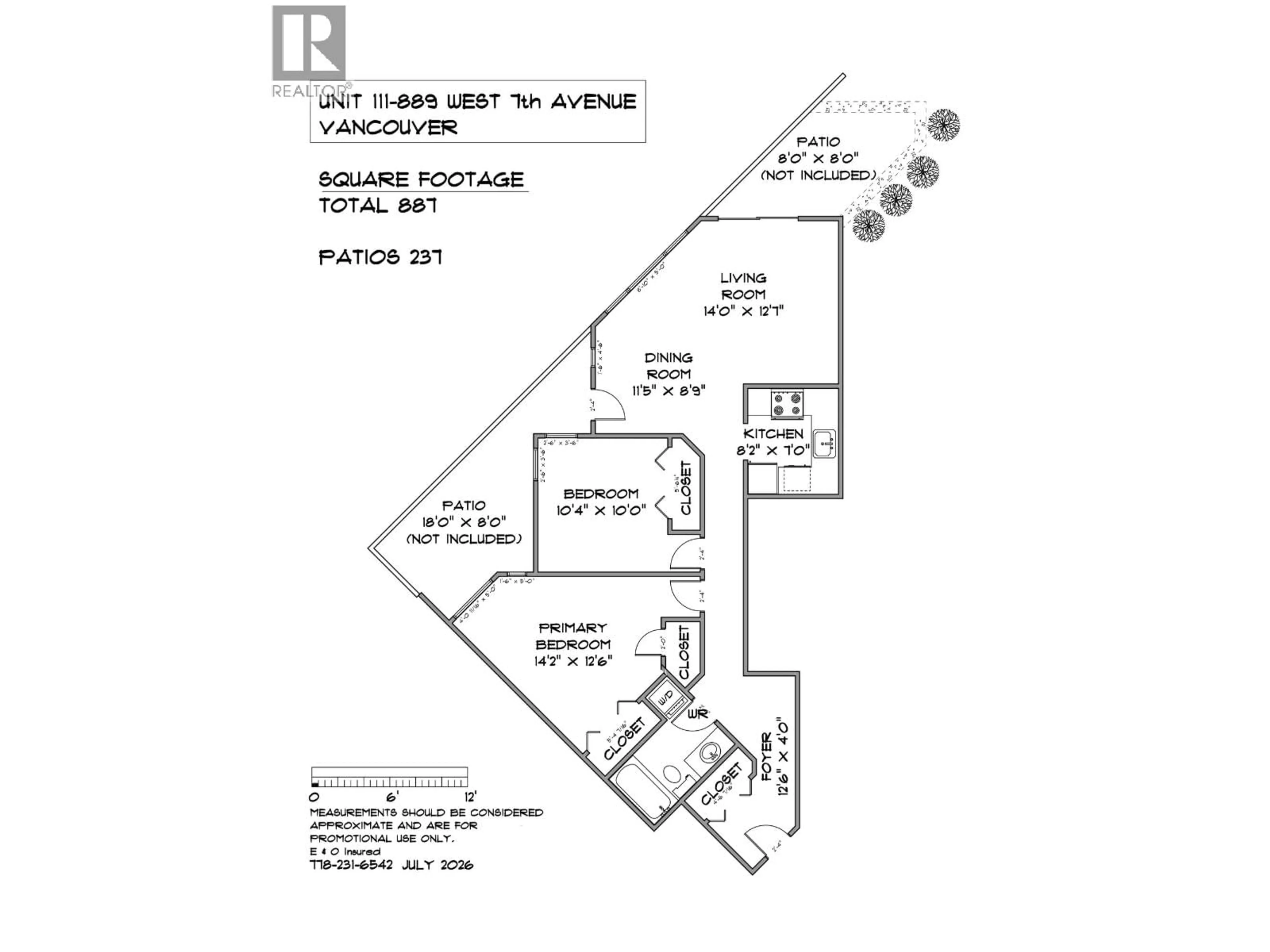 Floor plan for 111 - 889 7TH AVENUE, Vancouver British Columbia V5Z1C2