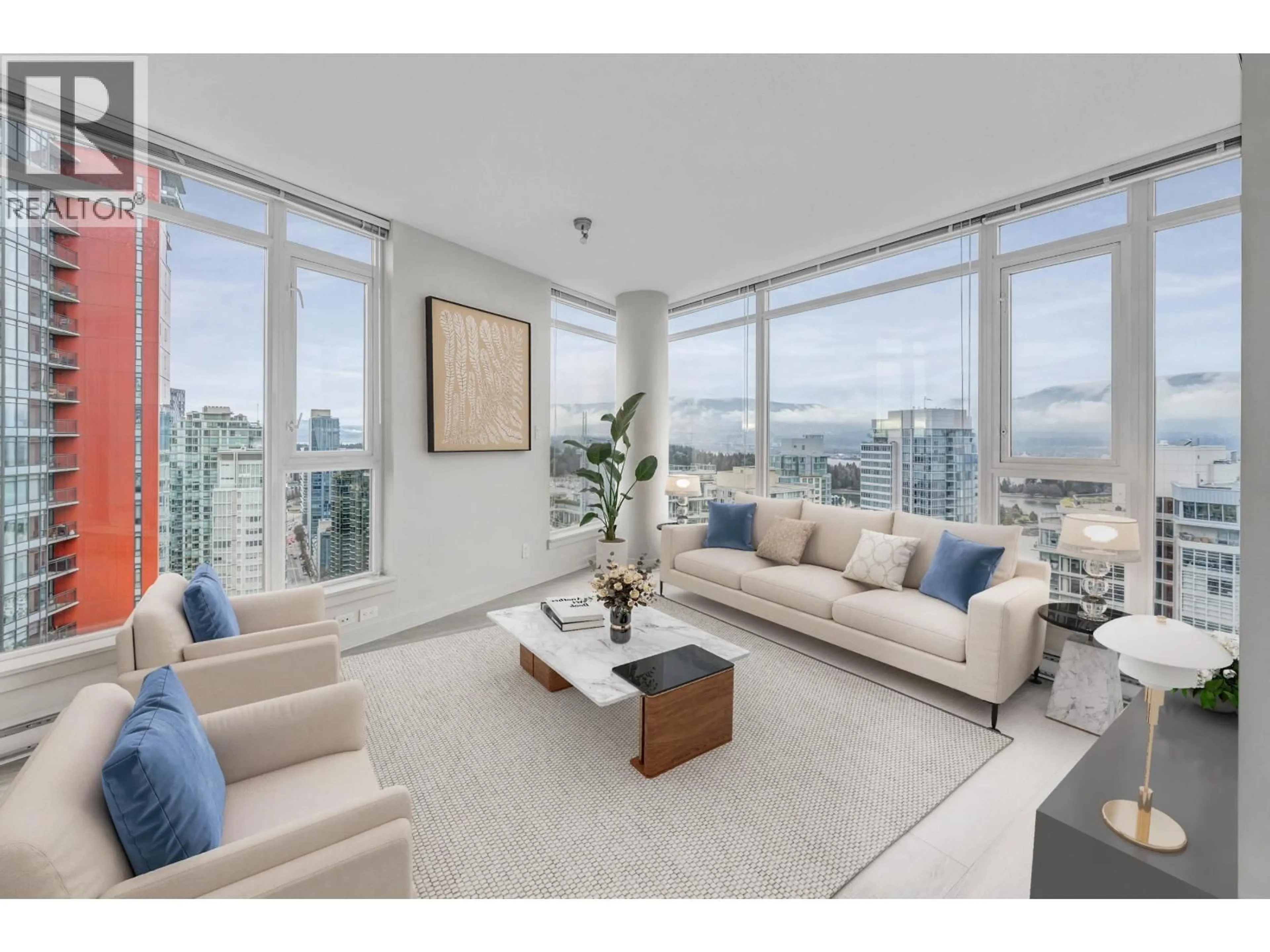 Living room with furniture, unknown for 3201 - 1188 PENDER STREET, Vancouver British Columbia V6E0A2