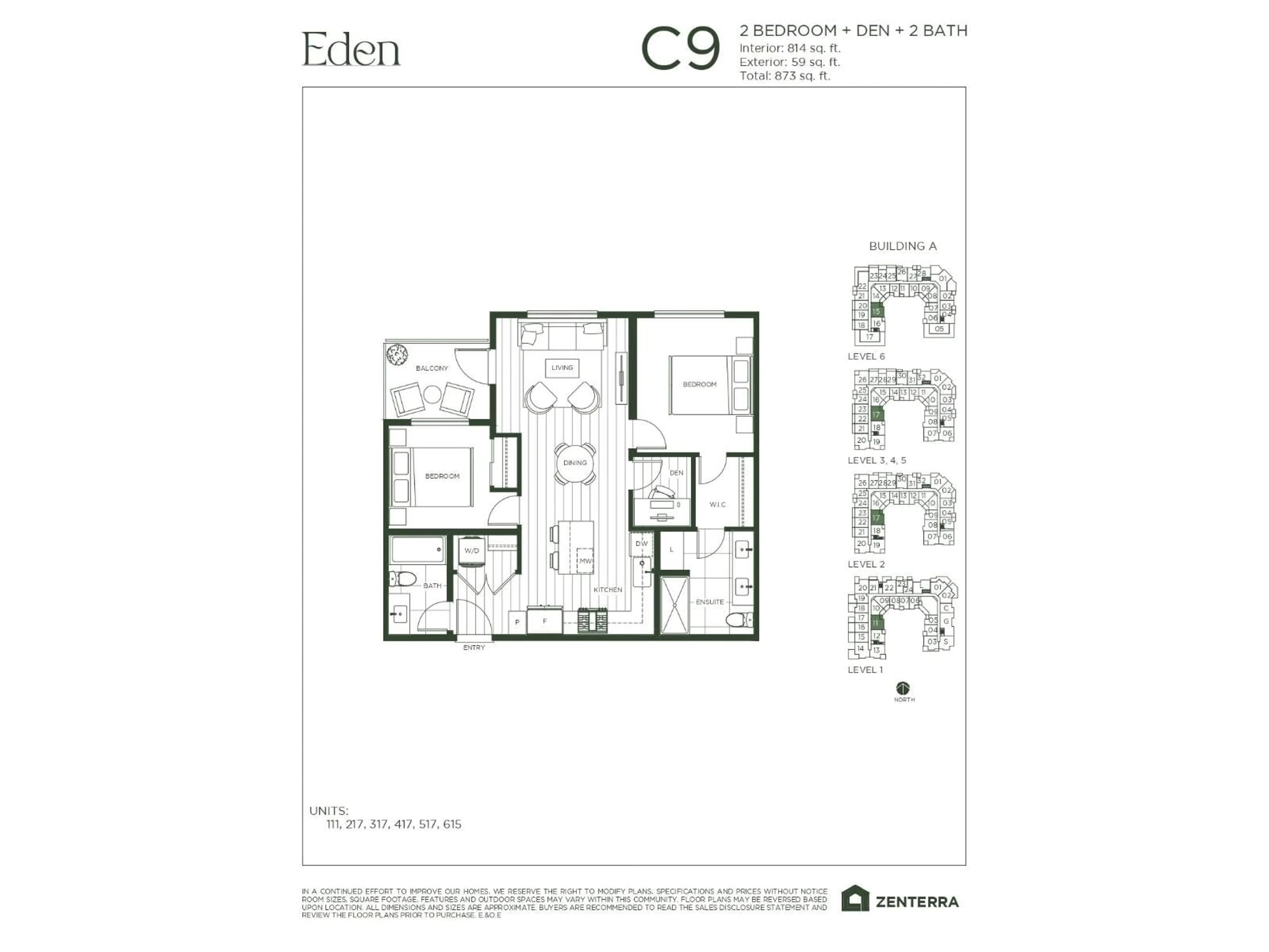 Floor plan for A111 - 19936 77 STREET, Langley British Columbia V2Y3Y1