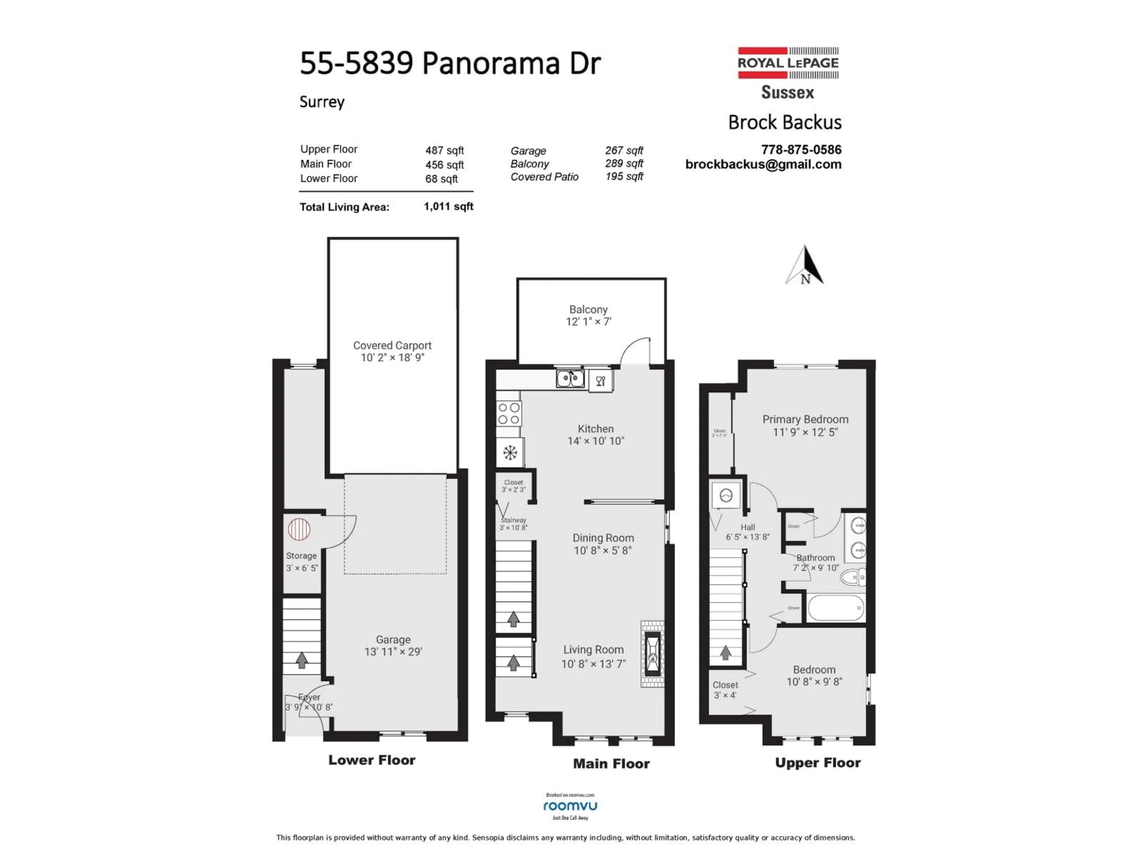 Floor plan for 55 - 5839 PANORAMA DRIVE, Surrey British Columbia V3S0P4