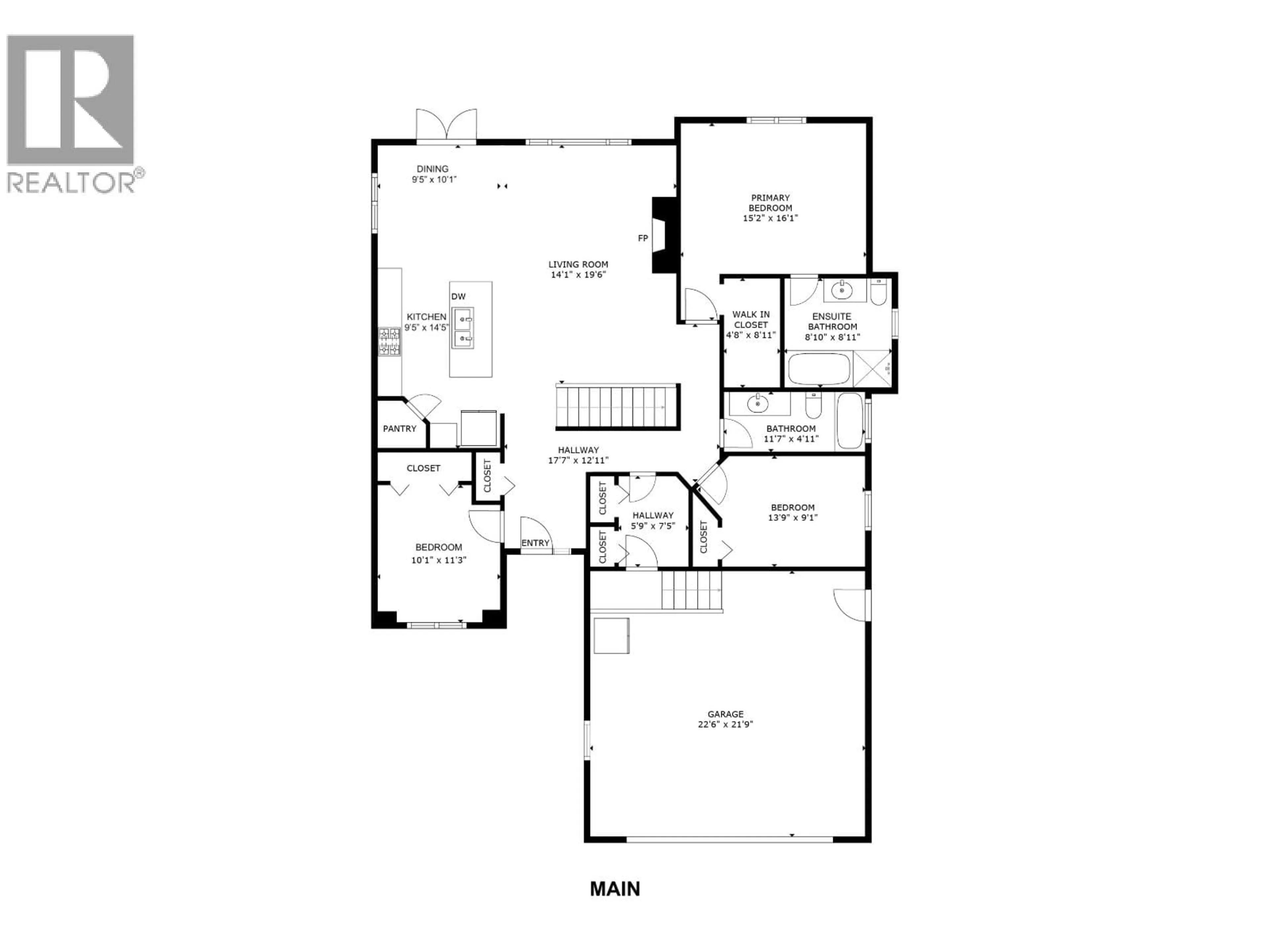 Floor plan for 11303 112 AVENUE, Fort St. John British Columbia V1J0R5