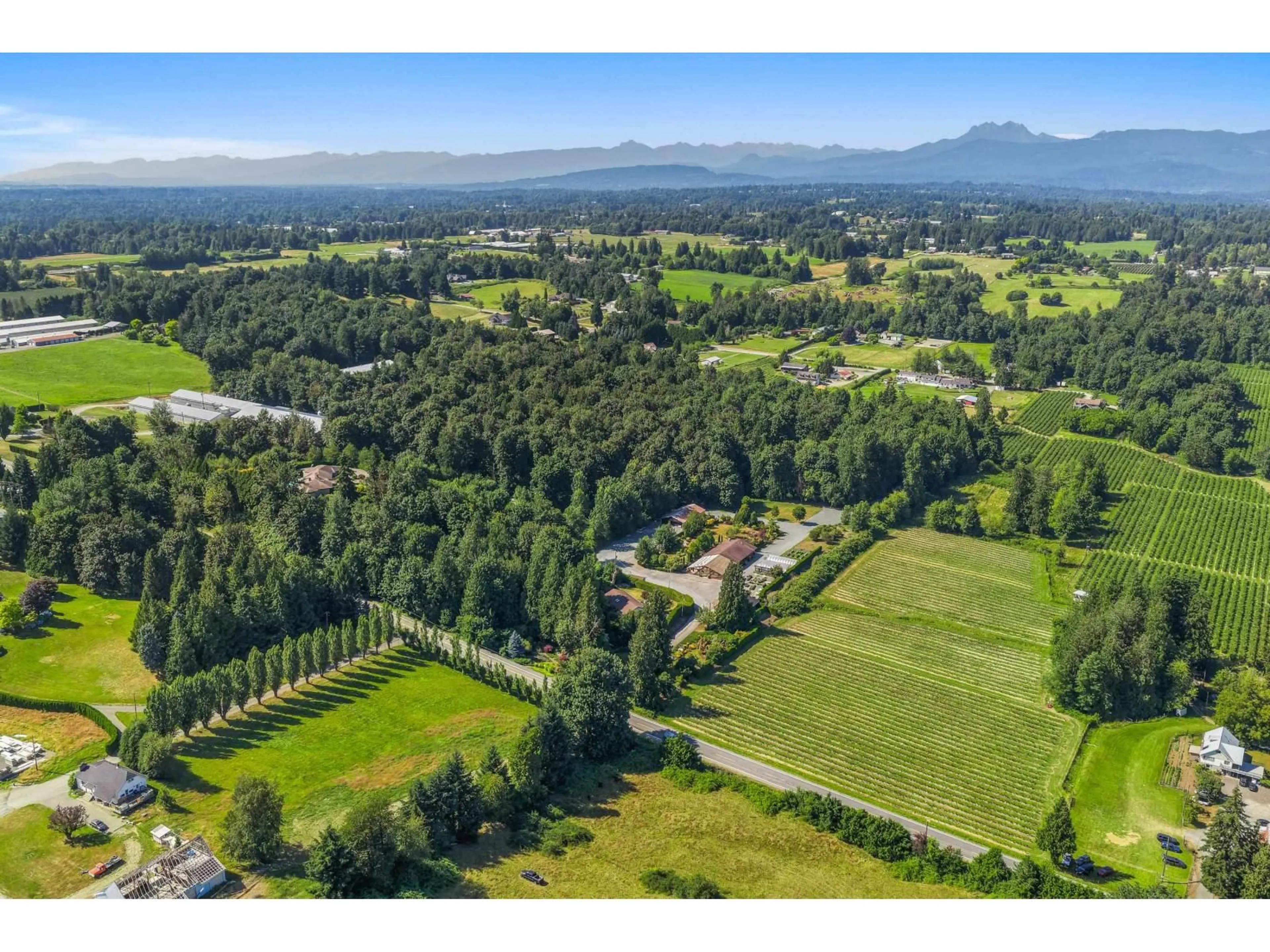 A pic from outside/outdoor area/front of a property/back of a property/a pic from drone, mountain view for 29985 DOWNES ROAD, Abbotsford British Columbia V4X1Z8