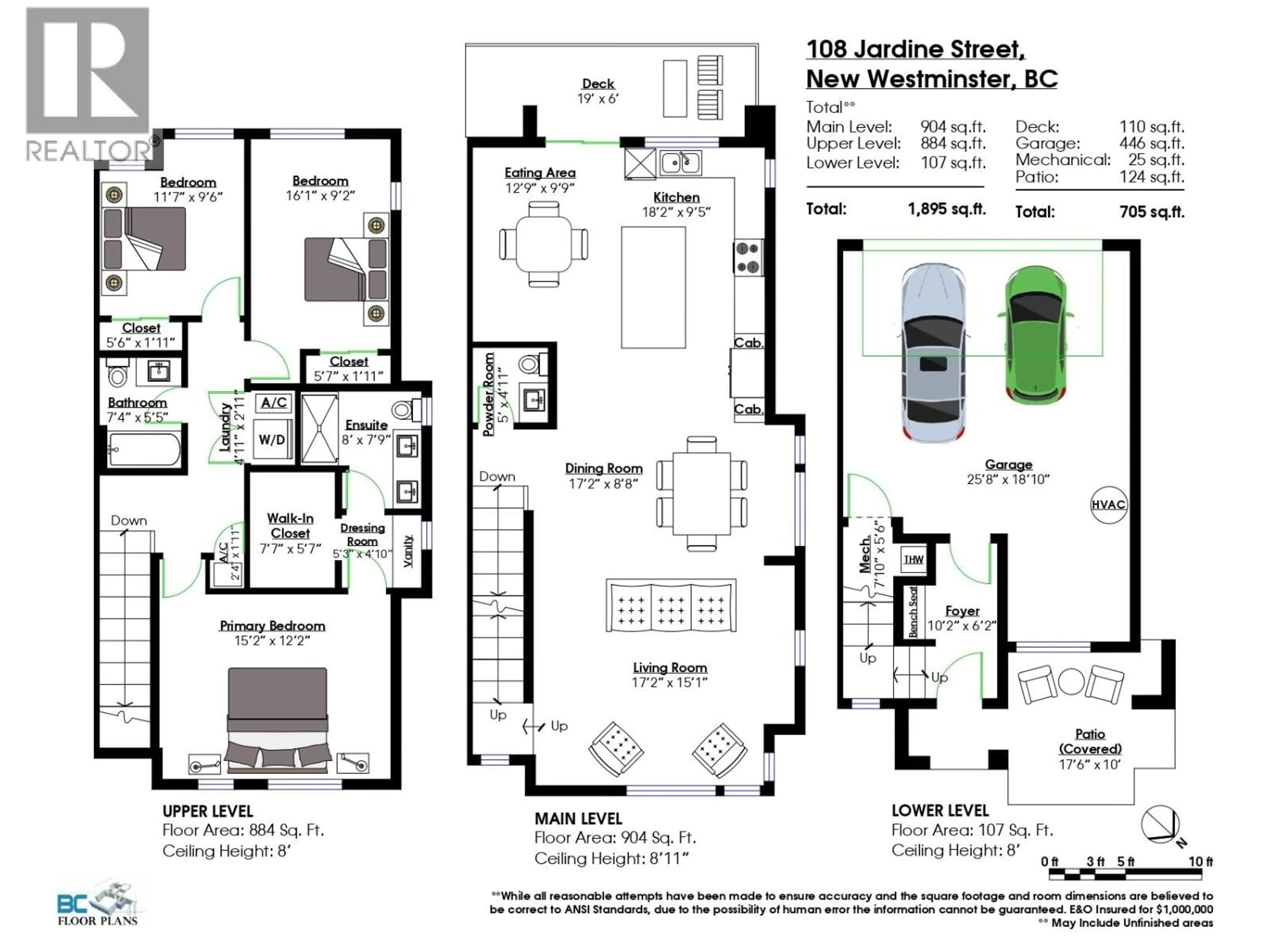 Floor plan for 108 JARDINE STREET, New Westminster British Columbia V3M0M4