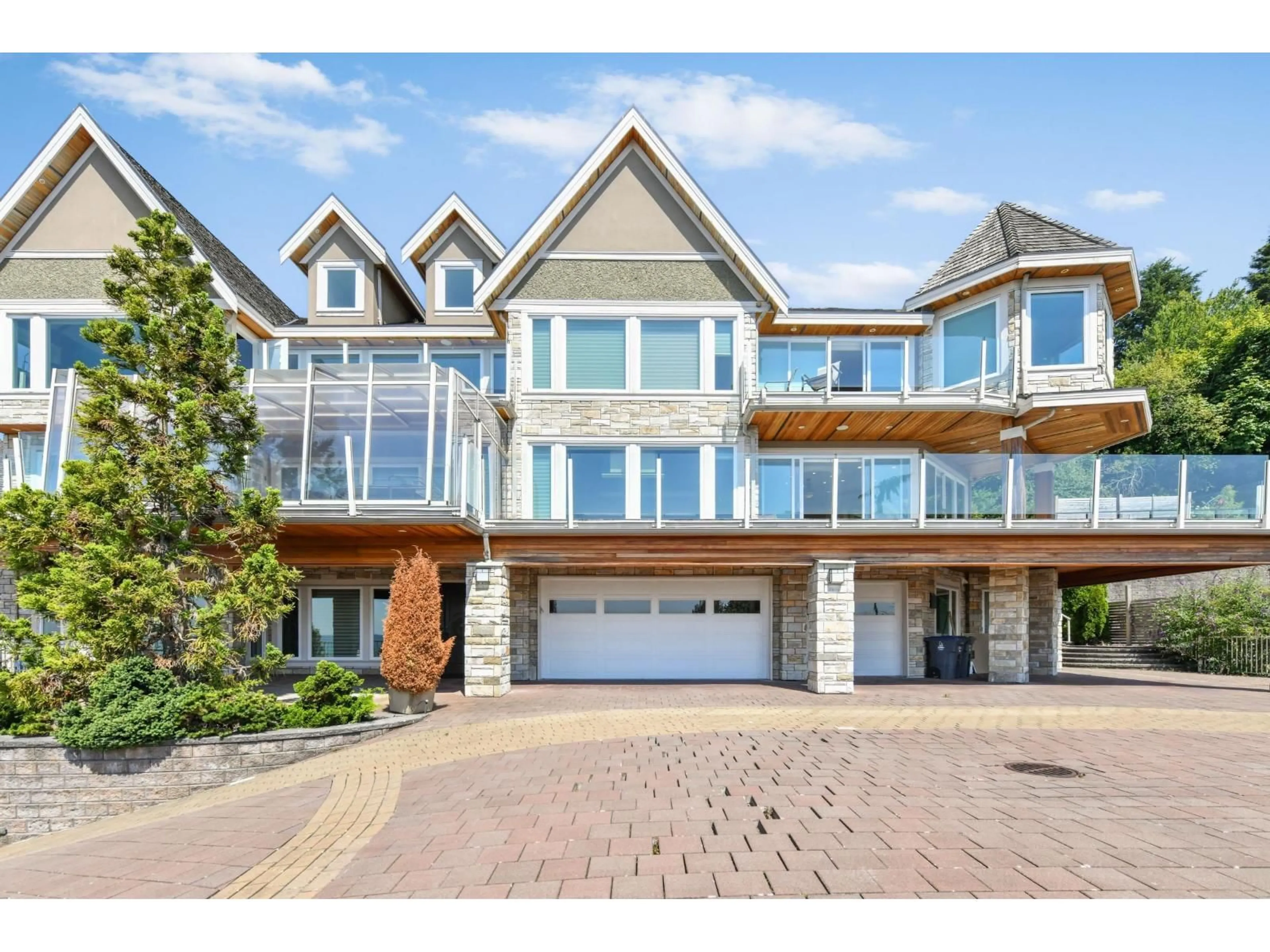 Home with brick exterior material, water/lake/river/ocean view for 13421 55A AVENUE, Surrey British Columbia V3X3B5