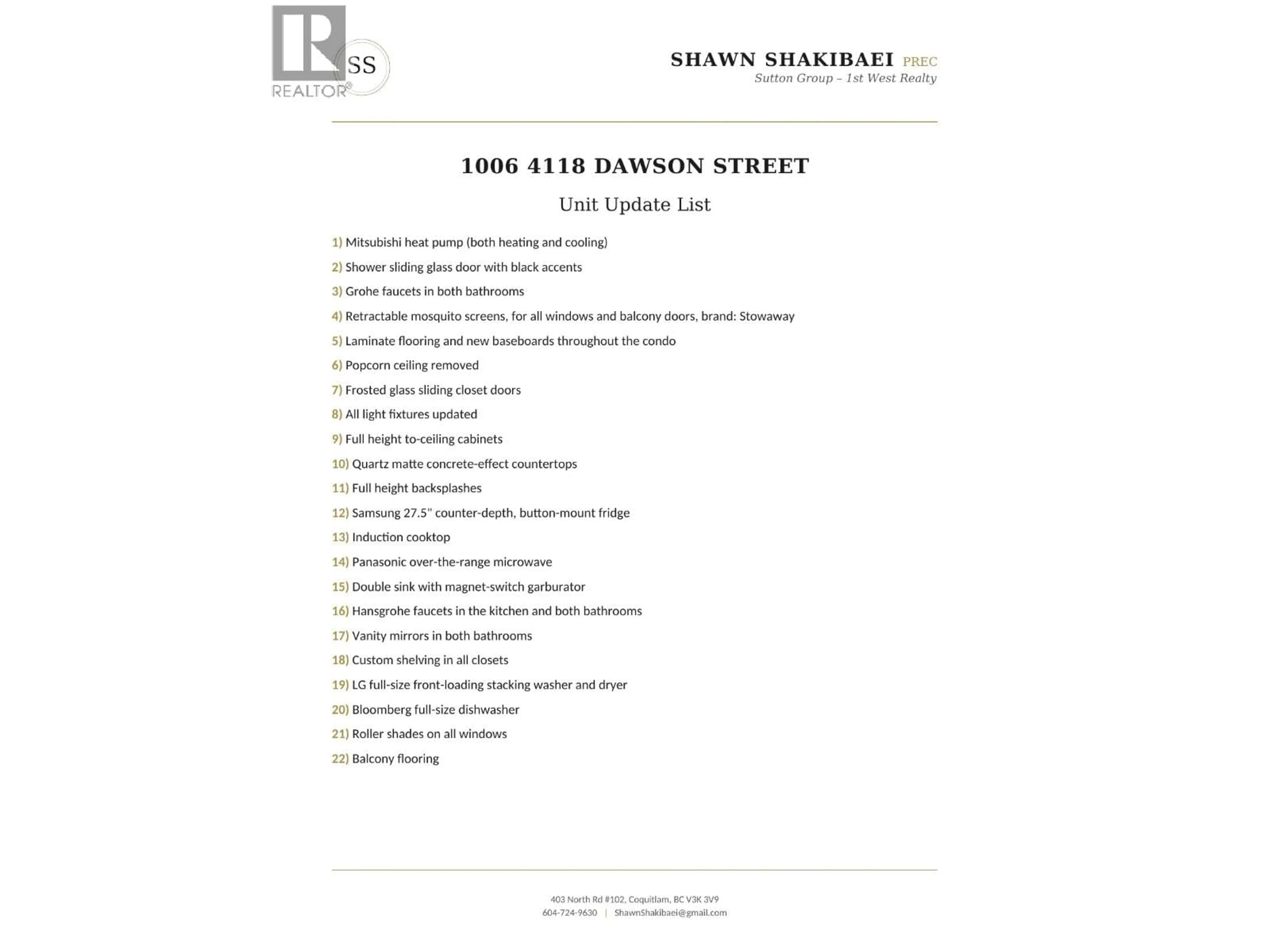 Unknown for 1006 - 4118 DAWSON STREET, Burnaby British Columbia V5C0A3