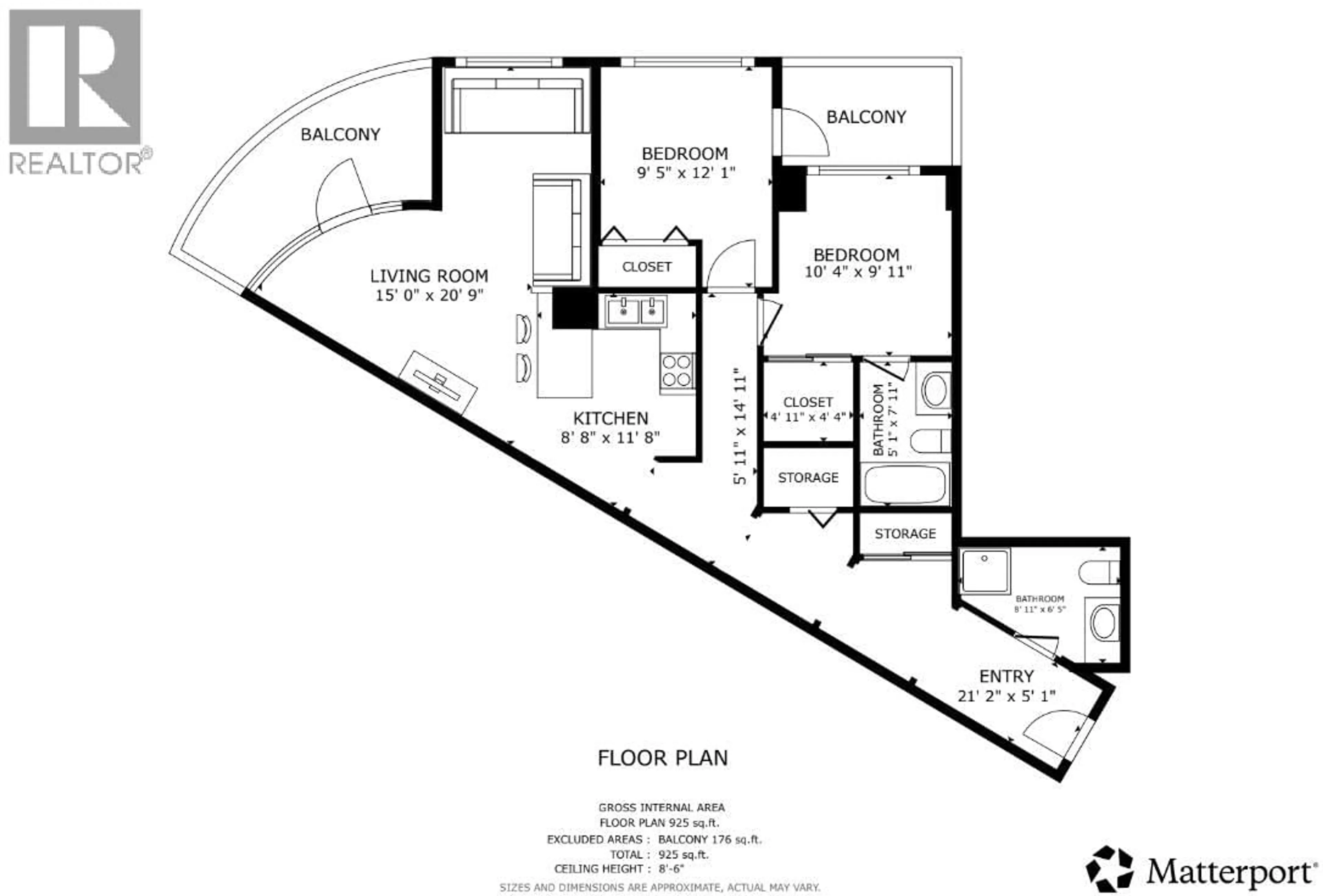 Floor plan for 609 - 4028 KNIGHT STREET, Vancouver British Columbia V5N5Y8