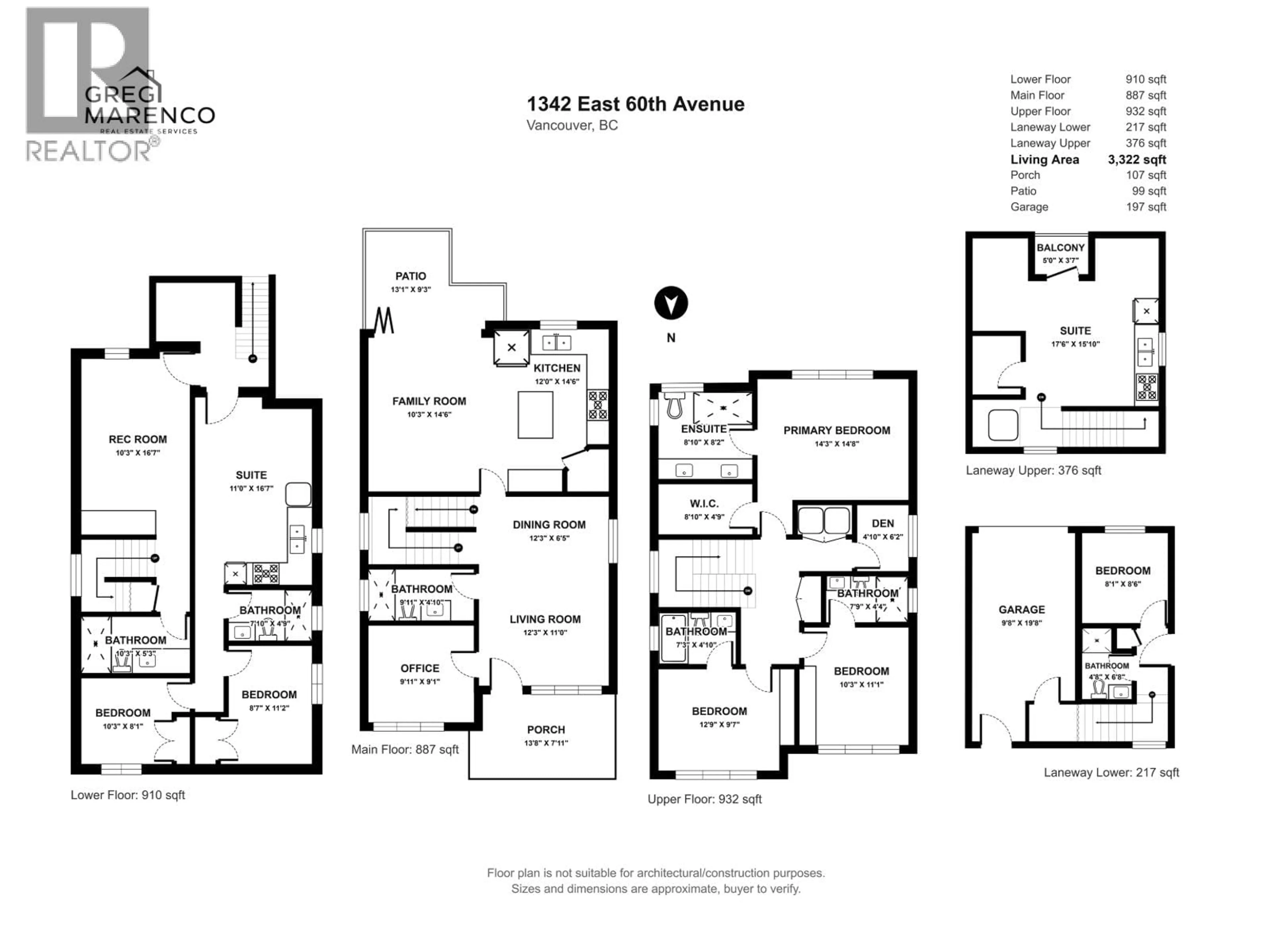 Floor plan for 1342 60TH AVENUE, Vancouver British Columbia V5X2A9