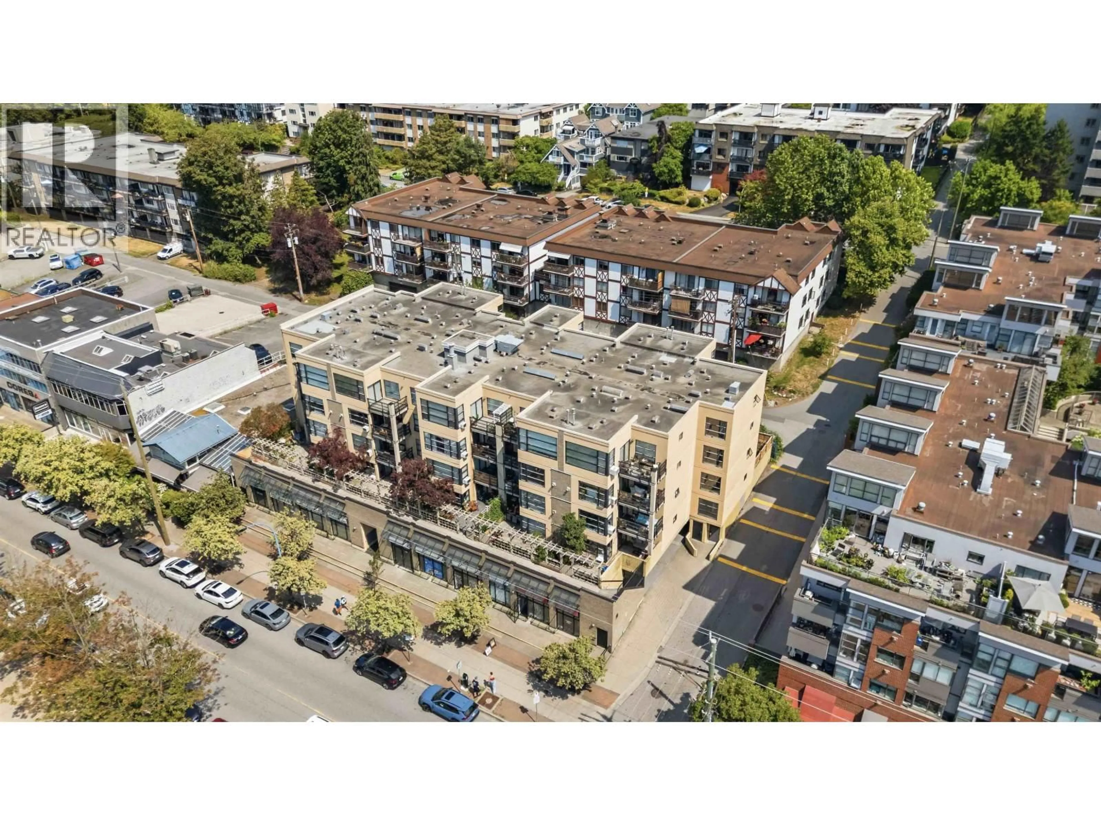 A pic from outside/outdoor area/front of a property/back of a property/a pic from drone, building for 305 - 124 3RD STREET, North Vancouver British Columbia V7M1E8