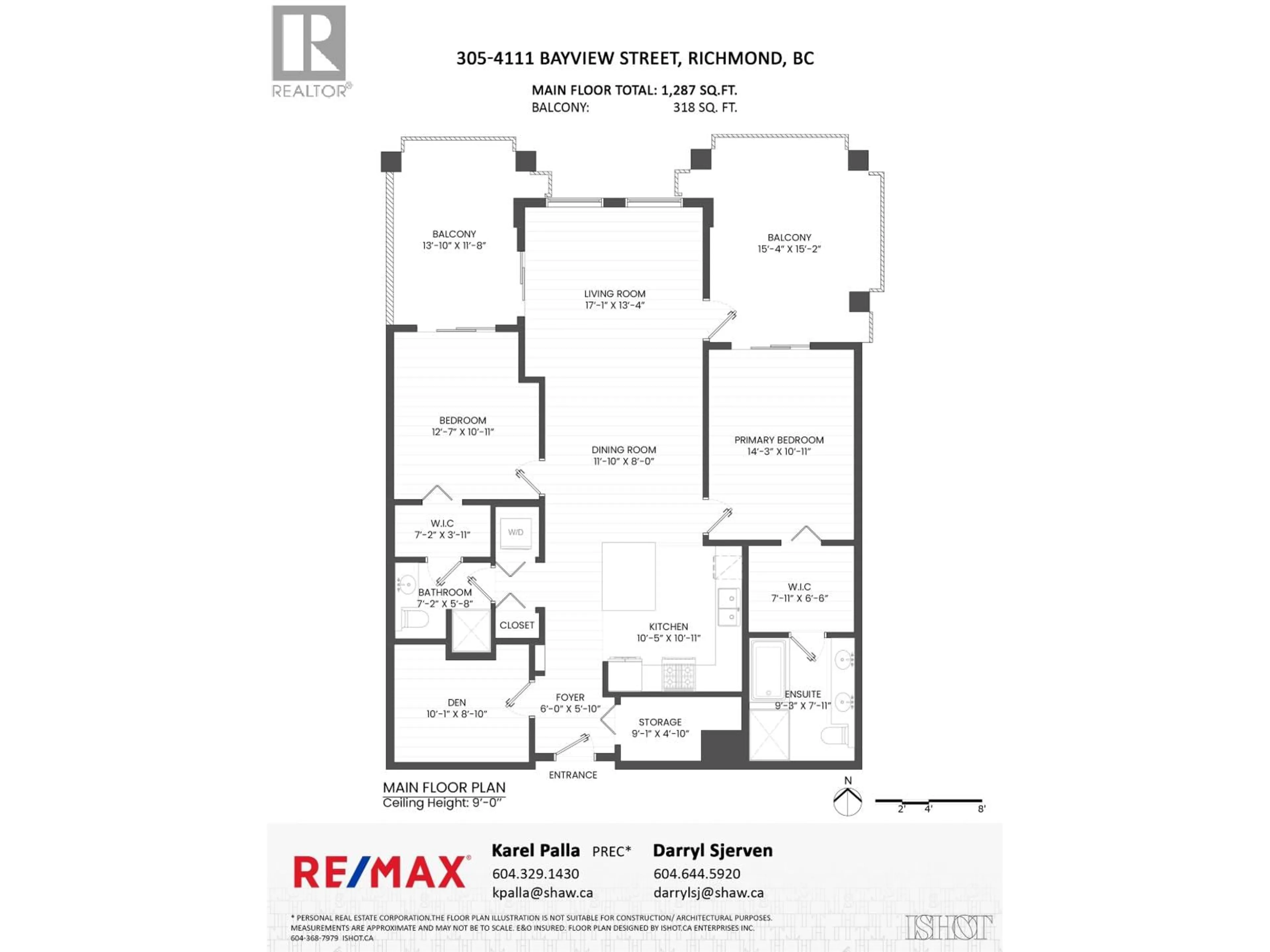 Floor plan for 305 - 4111 BAYVIEW STREET, Richmond British Columbia V7E6T5