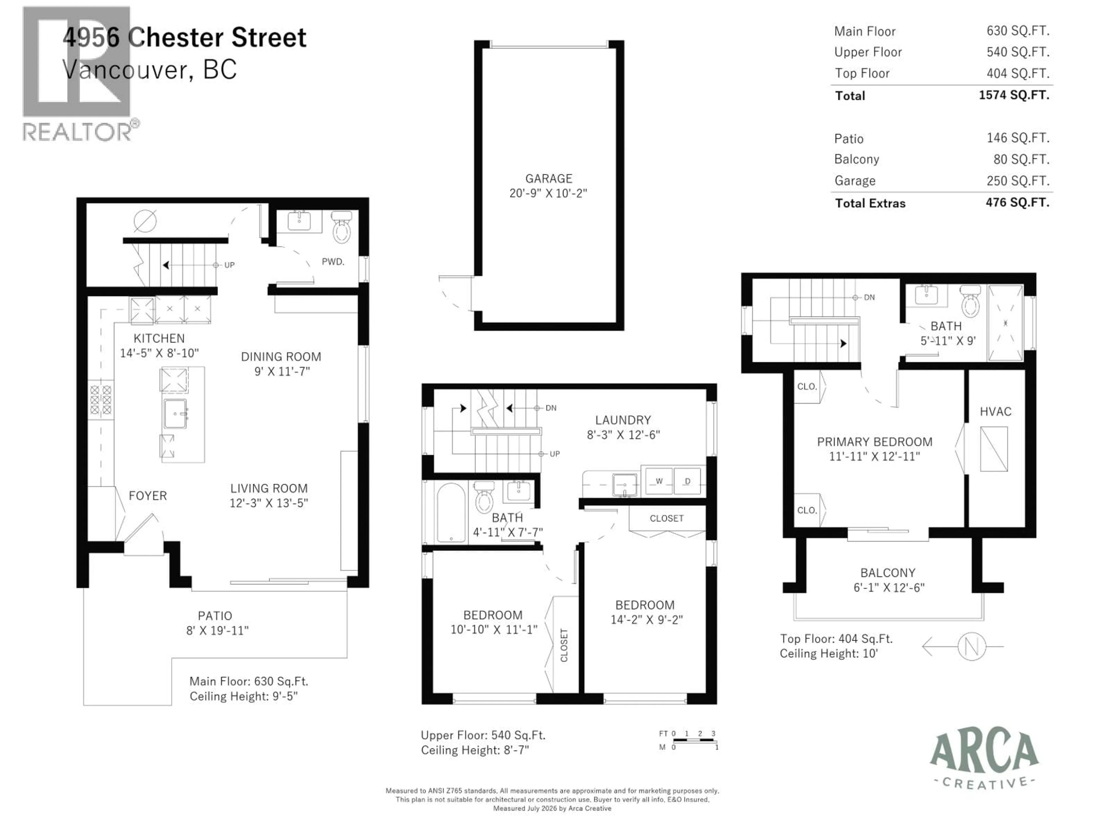 Floor plan for 1 - 4956 CHESTER STREET, Vancouver British Columbia V5W3A8