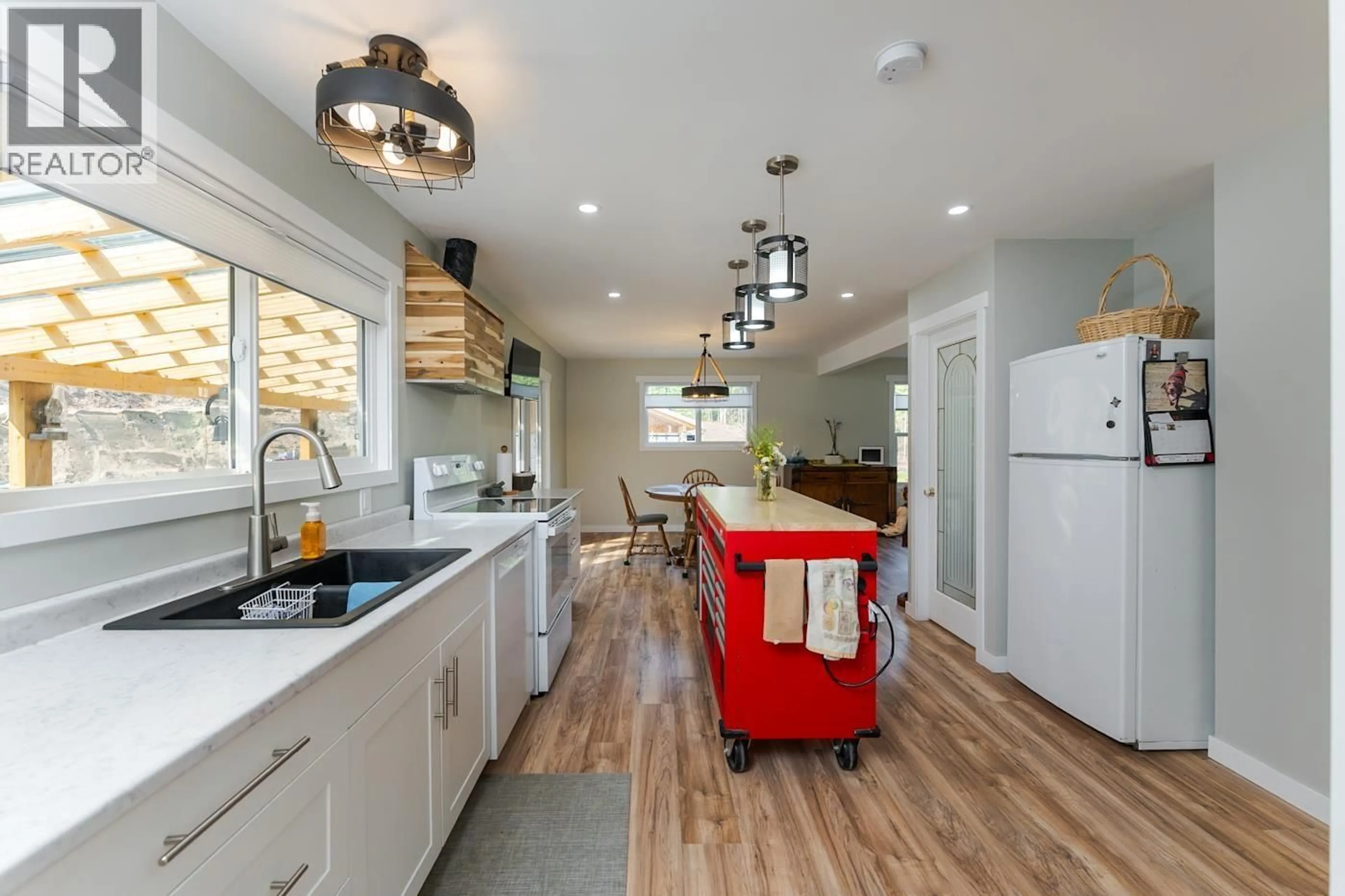 Open concept kitchen, ceramic/tile floor for 22655 CAMP ROAD, Prince George British Columbia V2K5M1