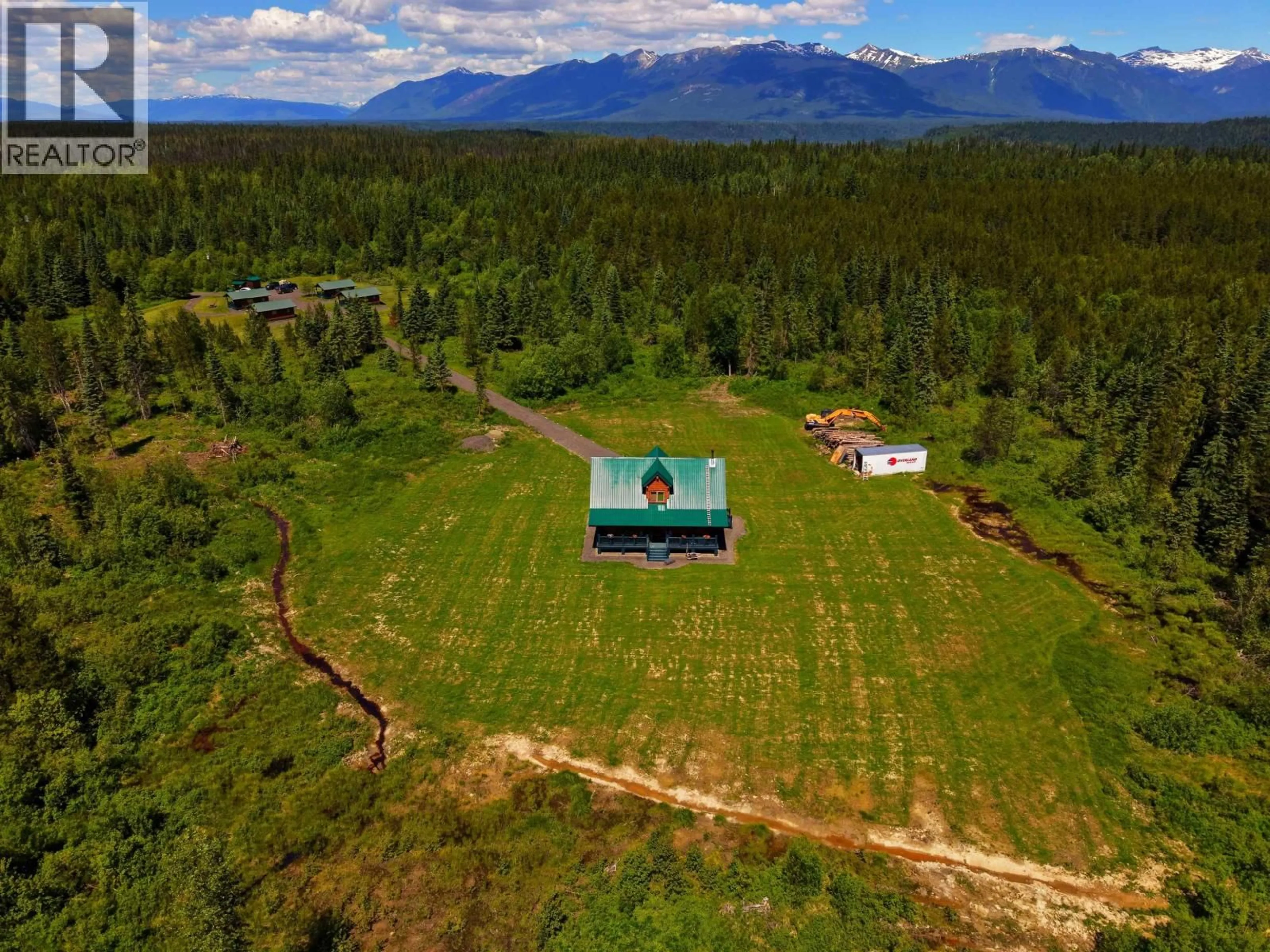 A pic from outside/outdoor area/front of a property/back of a property/a pic from drone, mountain view for 8170 LOOS ROAD, McBride British Columbia V0J3E0
