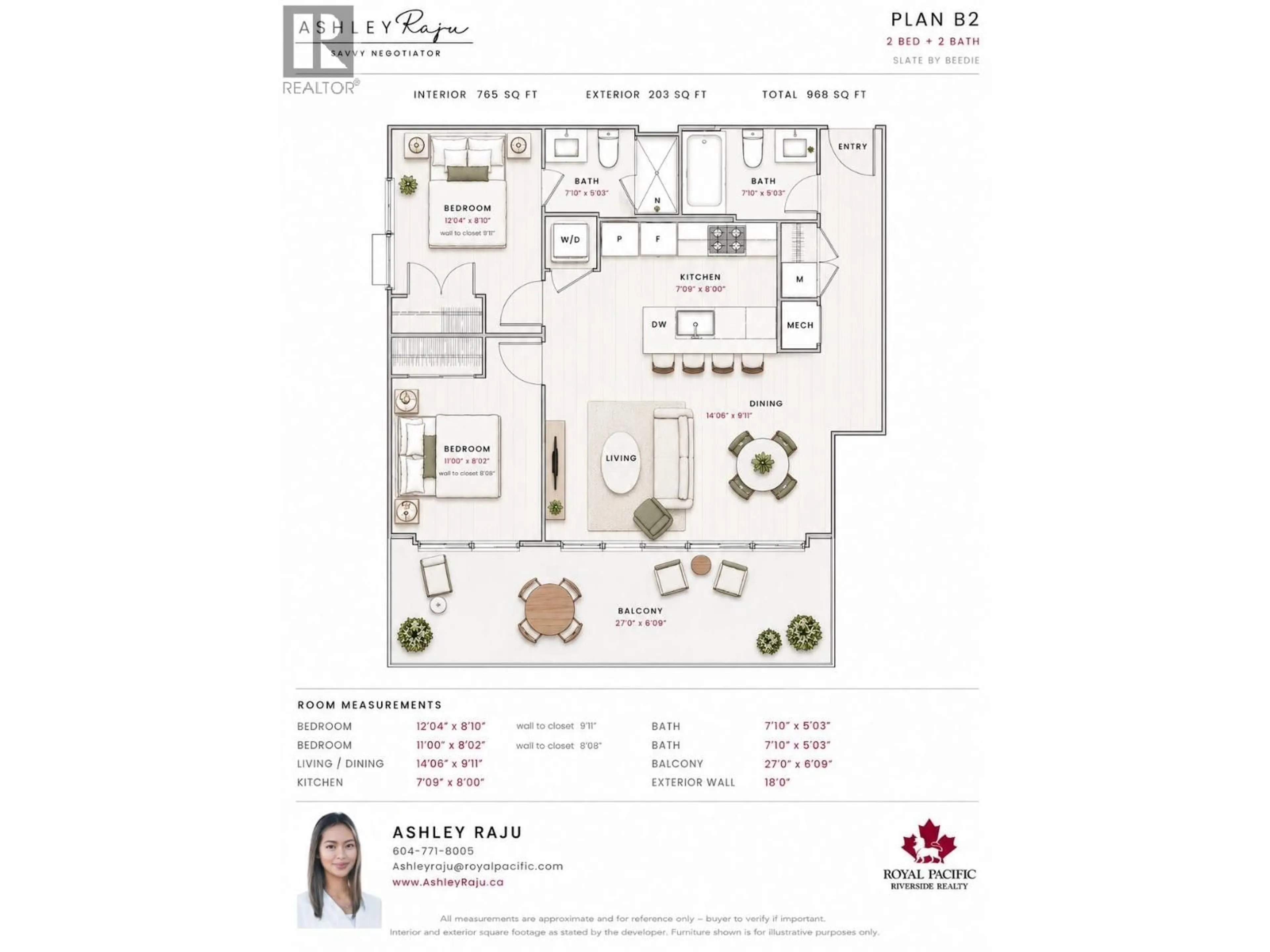 Floor plan for 2008 - 2135 SPRINGER AVENUE, Burnaby British Columbia V5B0C1