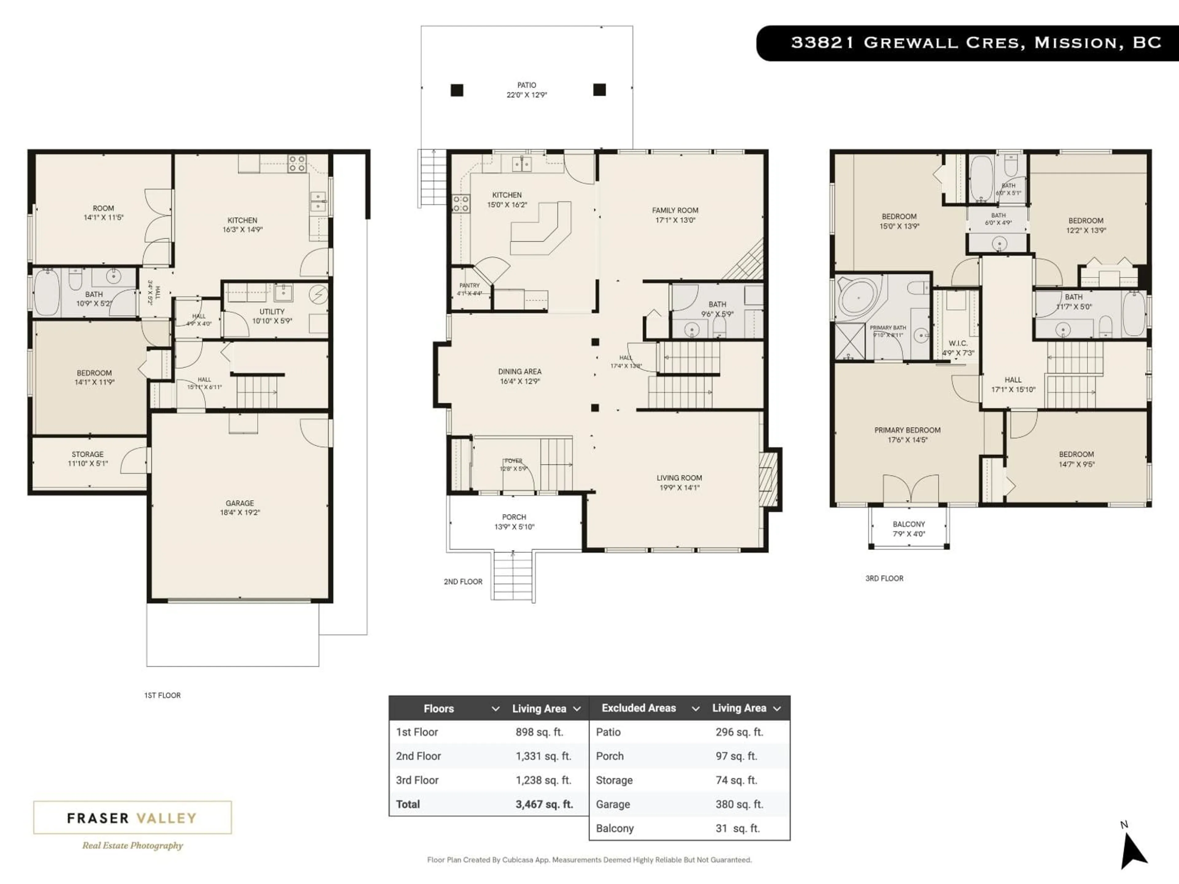 Floor plan for 33821 GREWALL CRESCENT, Mission British Columbia V2V7B6