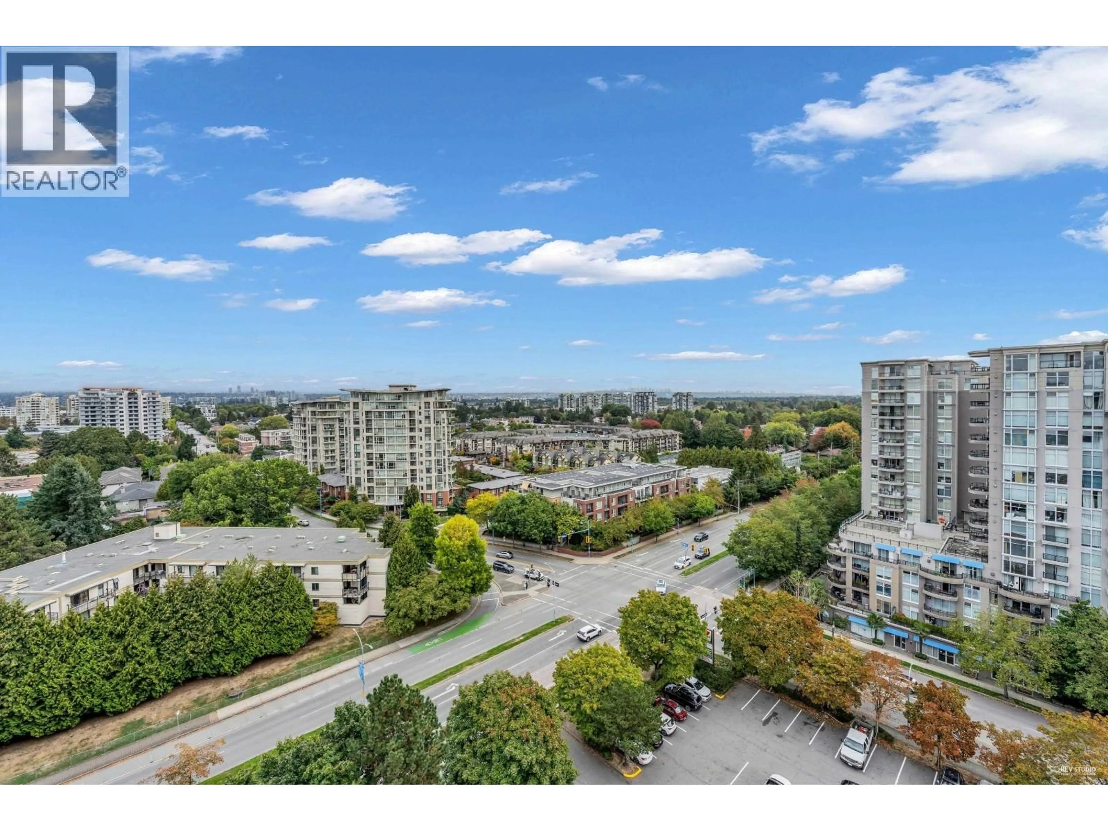 A pic from outside/outdoor area/front of a property/back of a property/a pic from drone, city buildings view from balcony for 1802 - 8288 GRANVILLE AVENUE, Richmond British Columbia V6Y0H6
