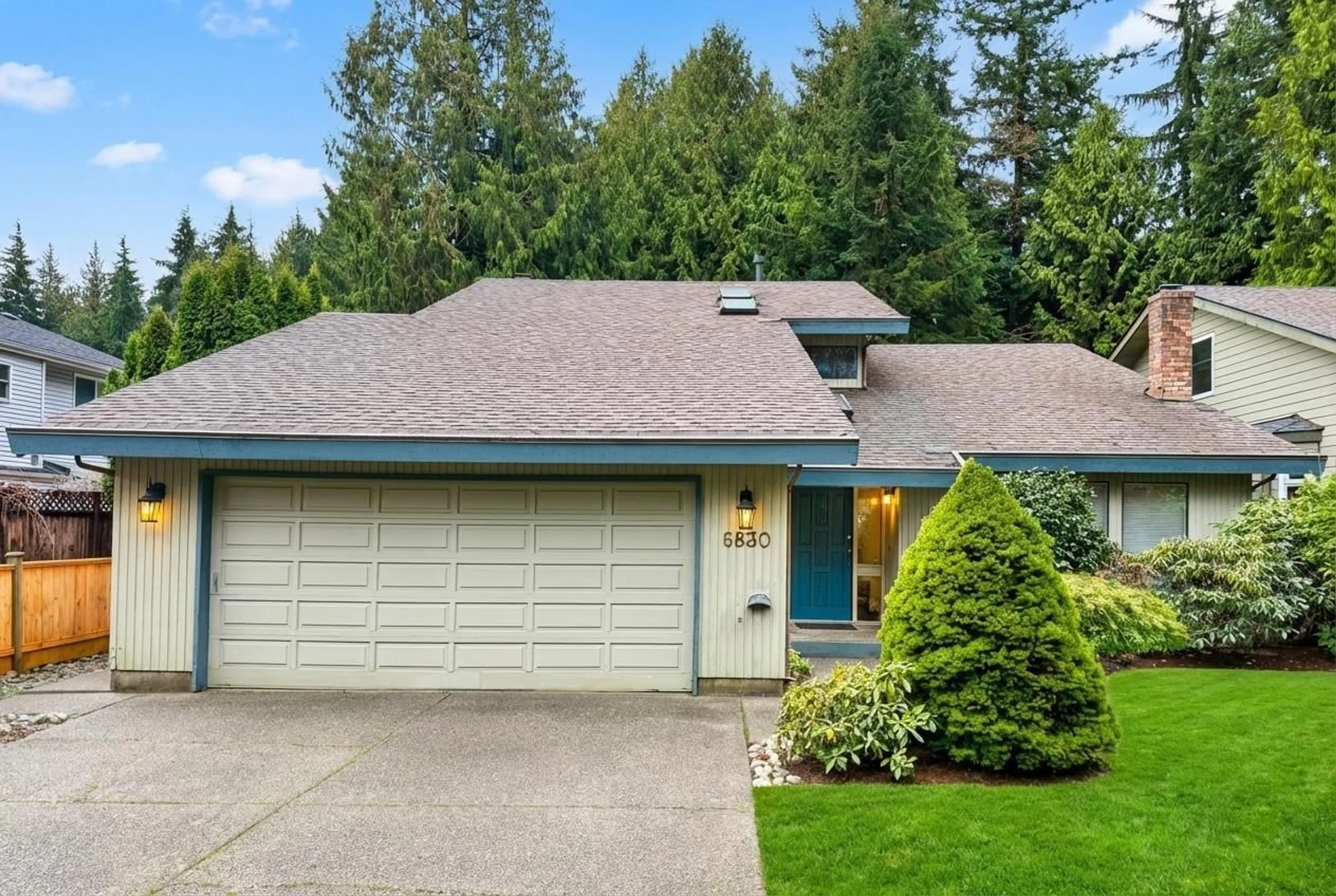 Home with vinyl exterior material, street for 6830 CEDARBROOK PLACE, Delta British Columbia V4E3C5