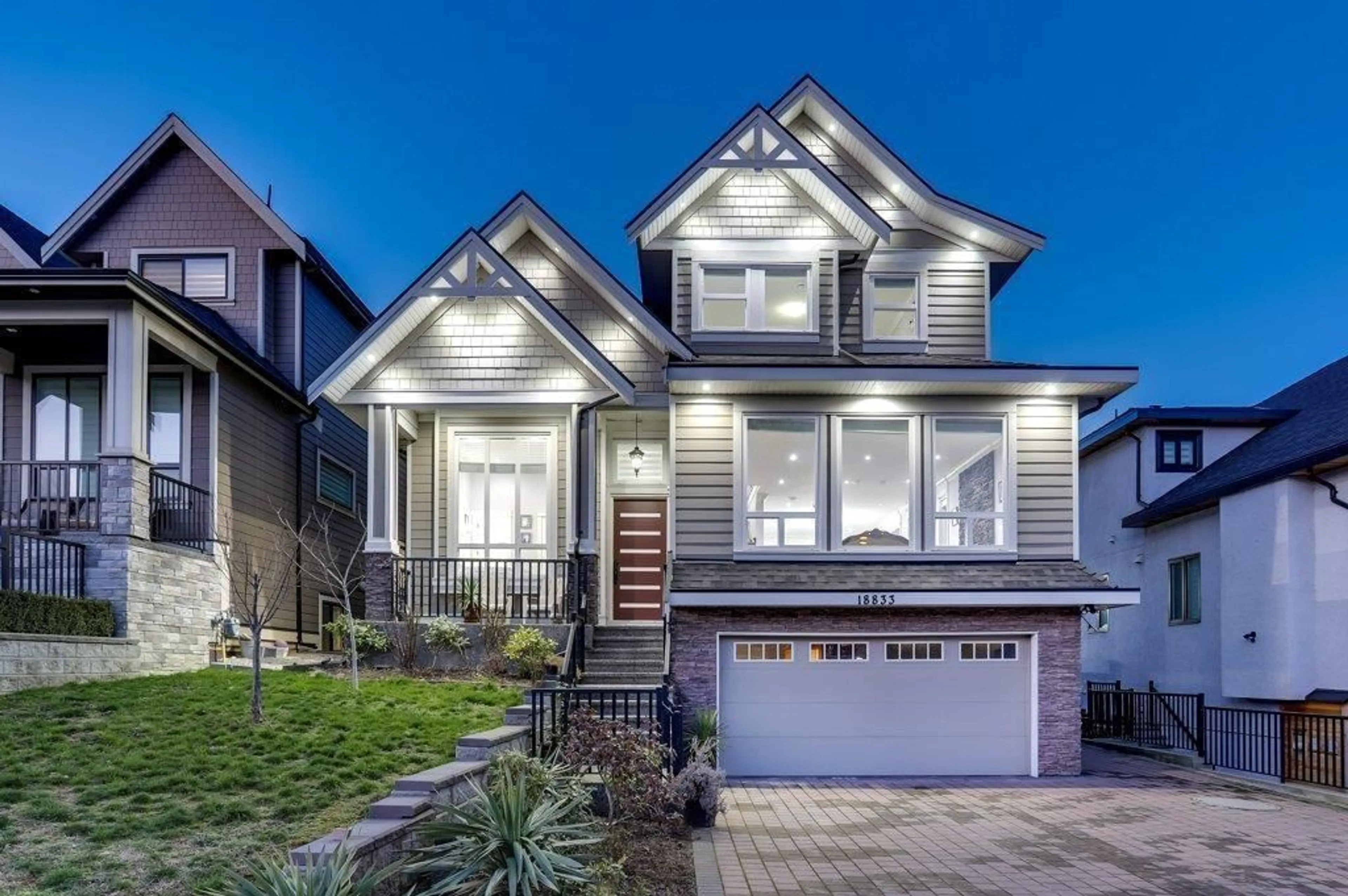 Home with brick exterior material, street for 18833 54A AVENUE, Surrey British Columbia V3S6R4