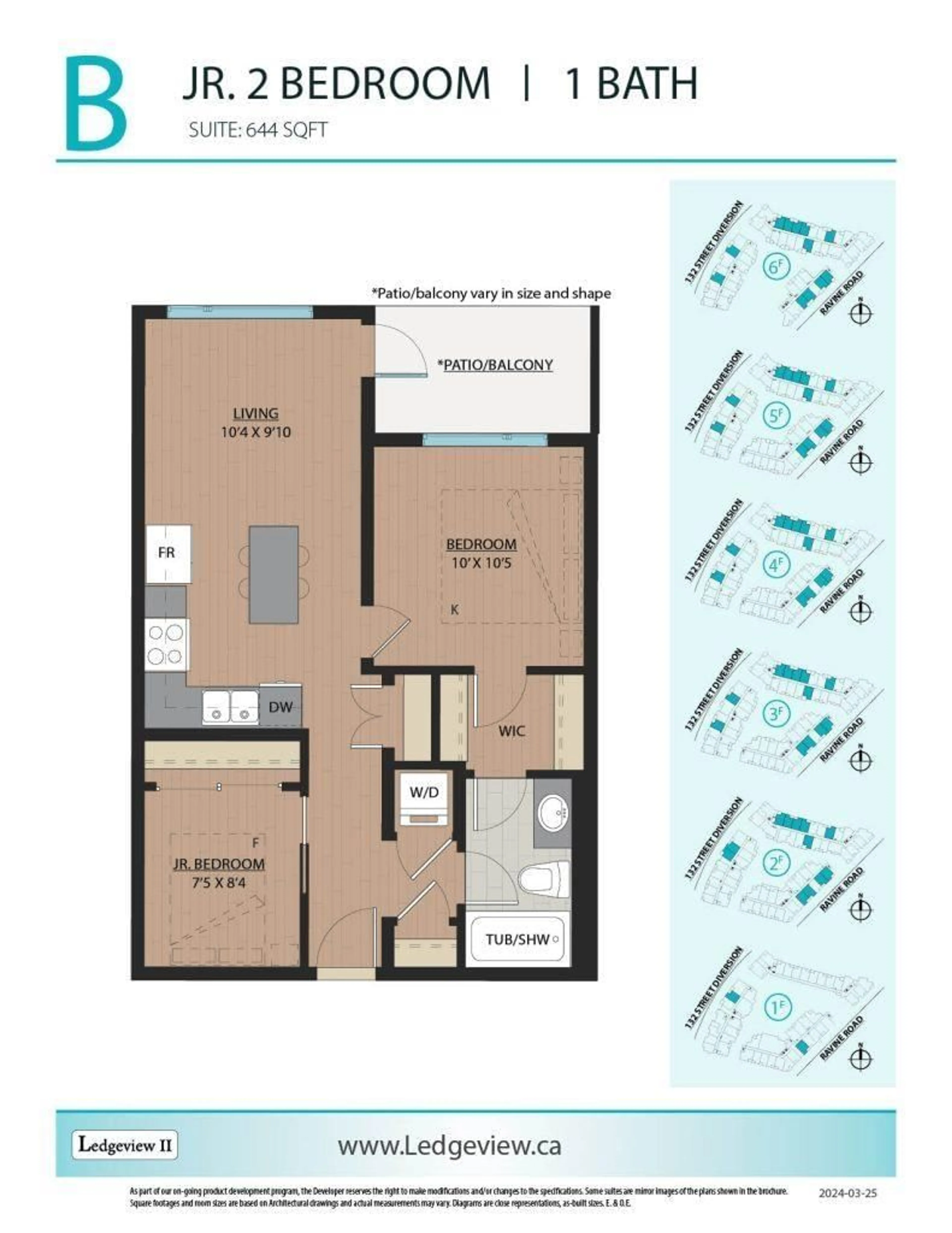 Floor plan for 219 - 11063 RAVINE ROAD, Surrey British Columbia V3T3X5