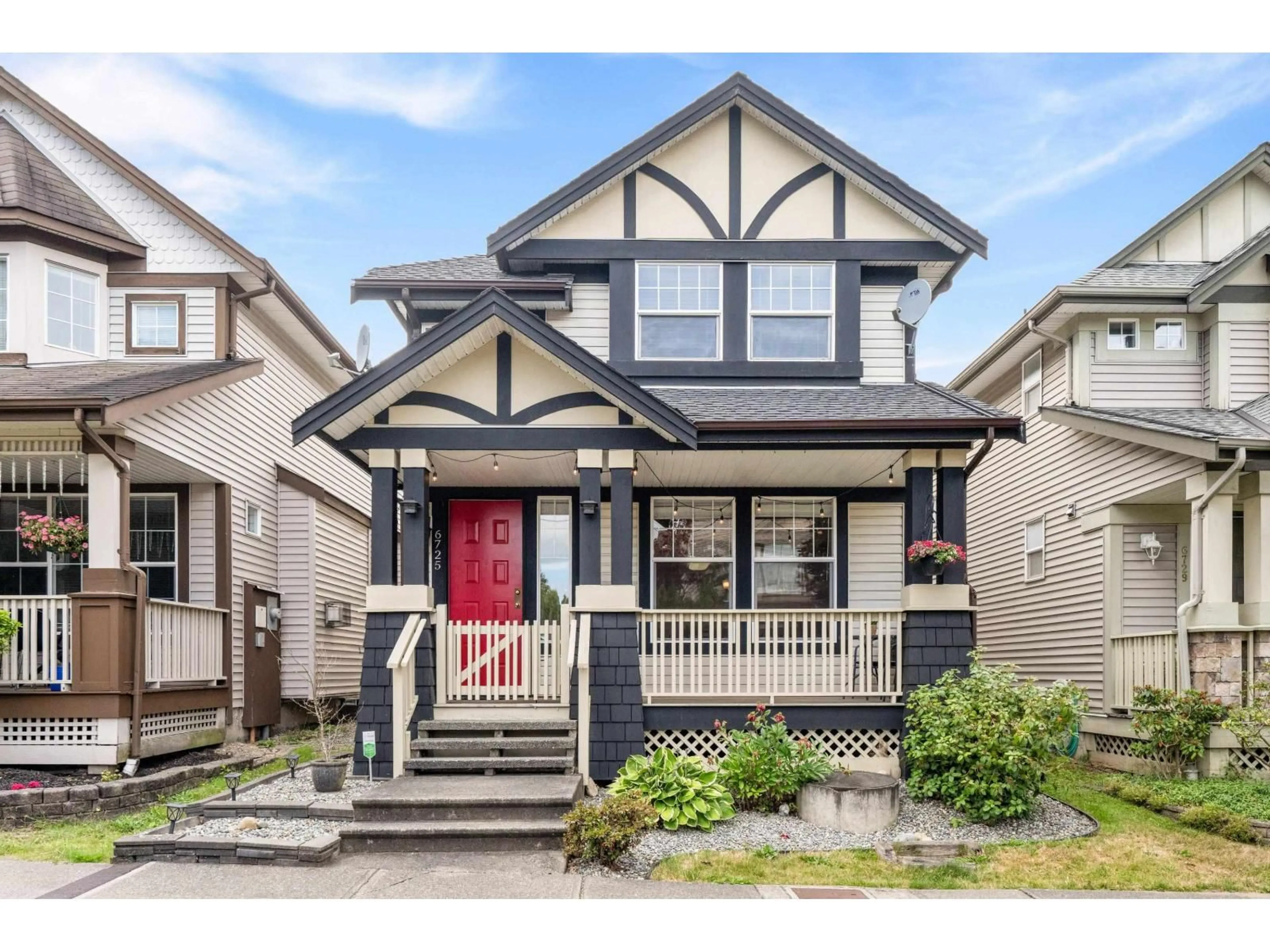 Home with vinyl exterior material, street for 6725 184A STREET, Surrey British Columbia V3S9A8