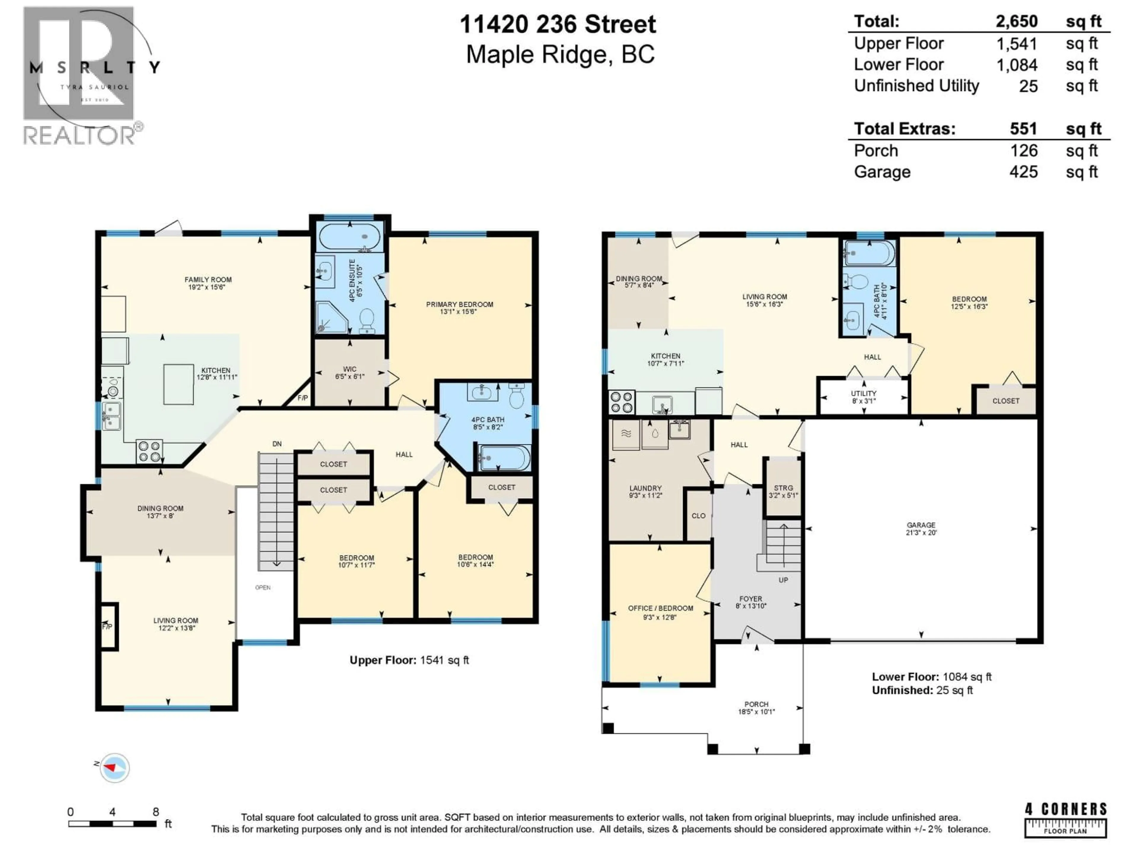 Floor plan for 11420 236 STREET, Maple Ridge British Columbia V2W2A3