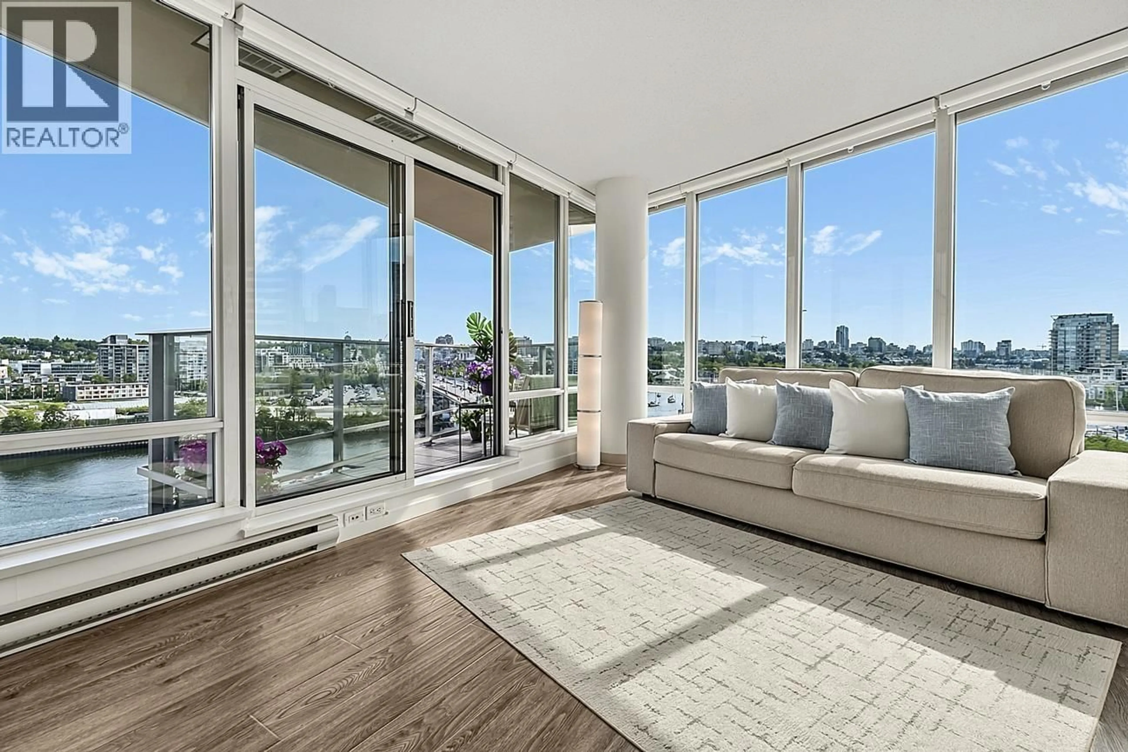 Living room with furniture, unknown for 1202 - 980 COOPERAGE WAY, Vancouver British Columbia V6B0C3