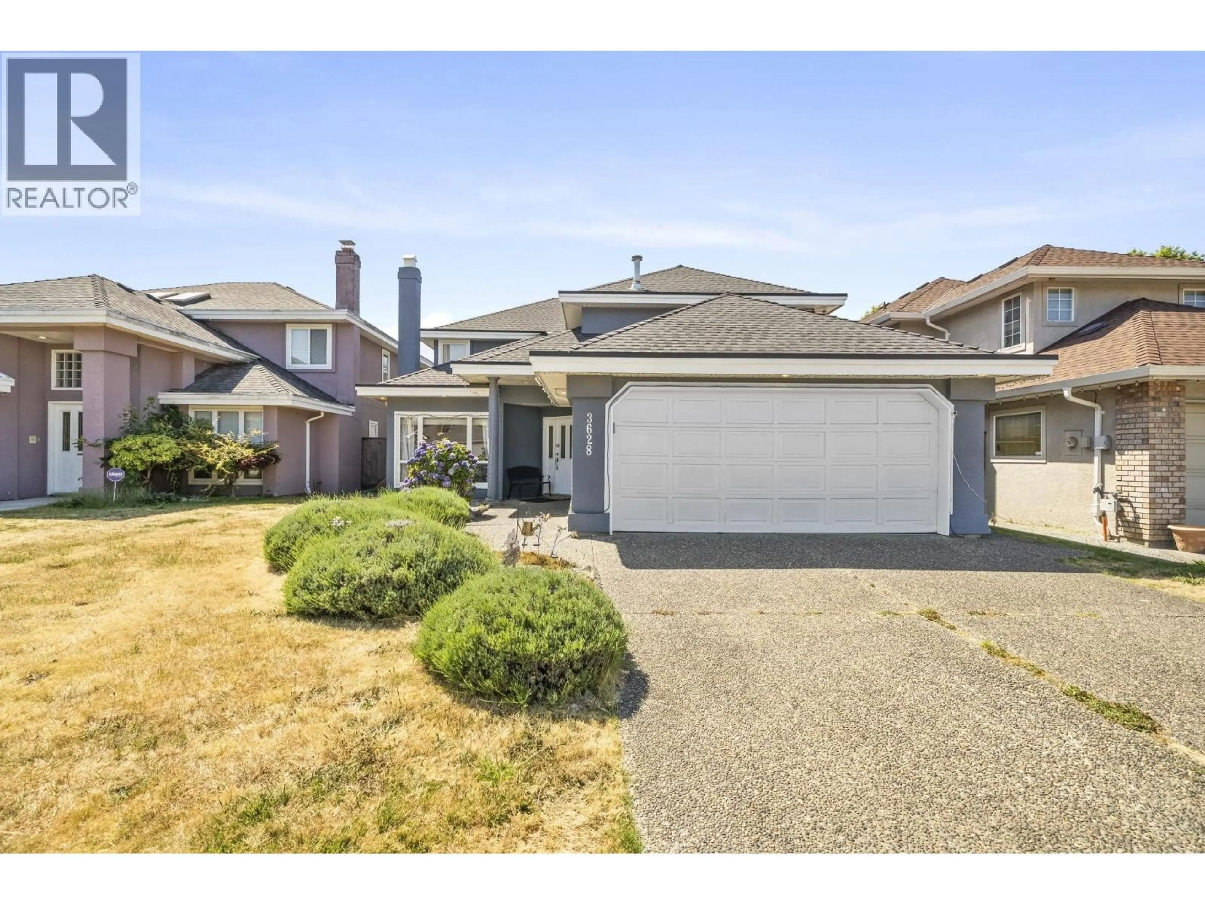 A pic from outside/outdoor area/front of a property/back of a property/a pic from drone, street for 3628 MCKAY DRIVE, Richmond British Columbia V6X3R7