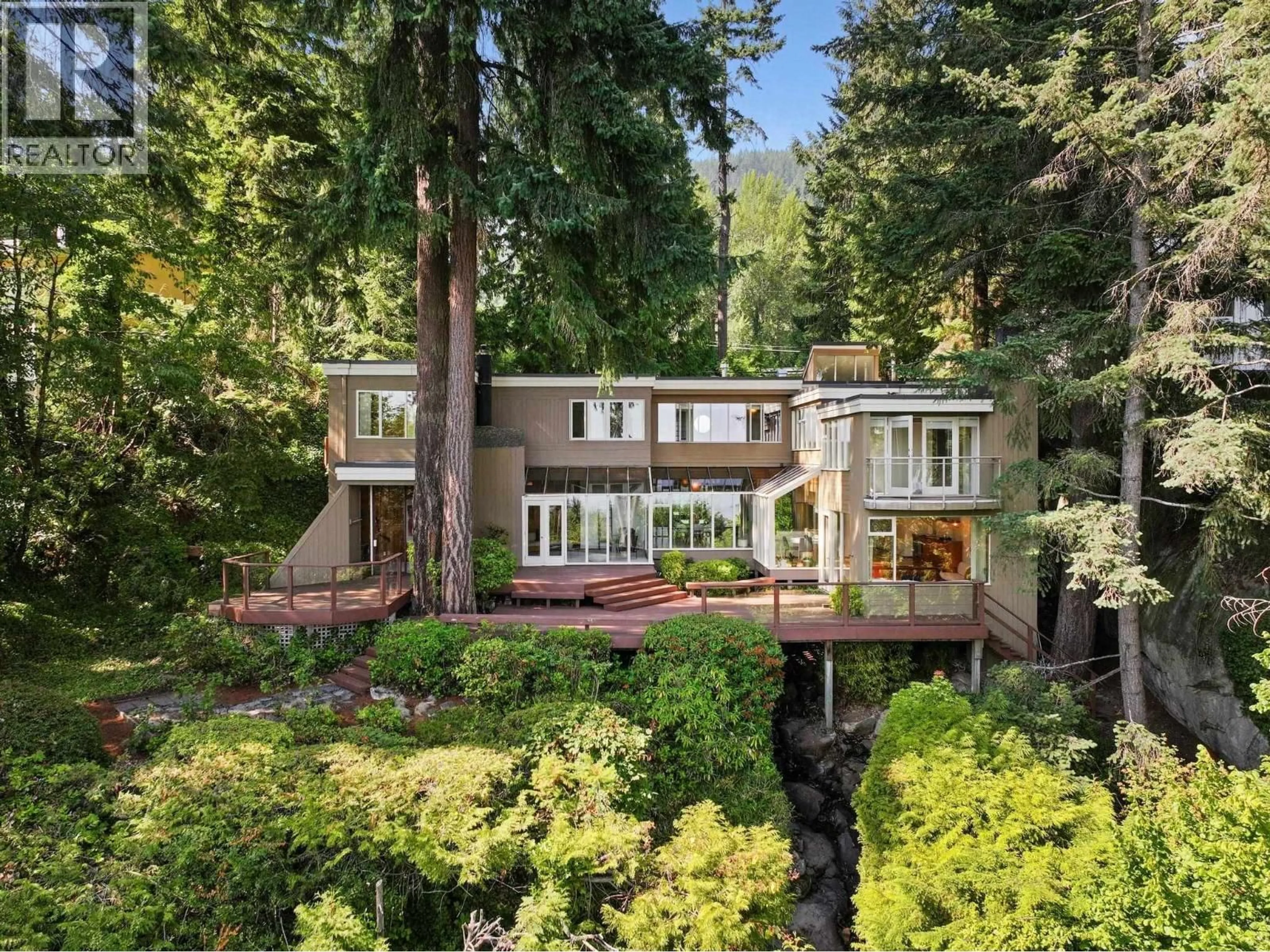 A pic from outside/outdoor area/front of a property/back of a property/a pic from drone, forest/trees view for 3664 CEDARIDGE PLACE, West Vancouver British Columbia V7V3H4