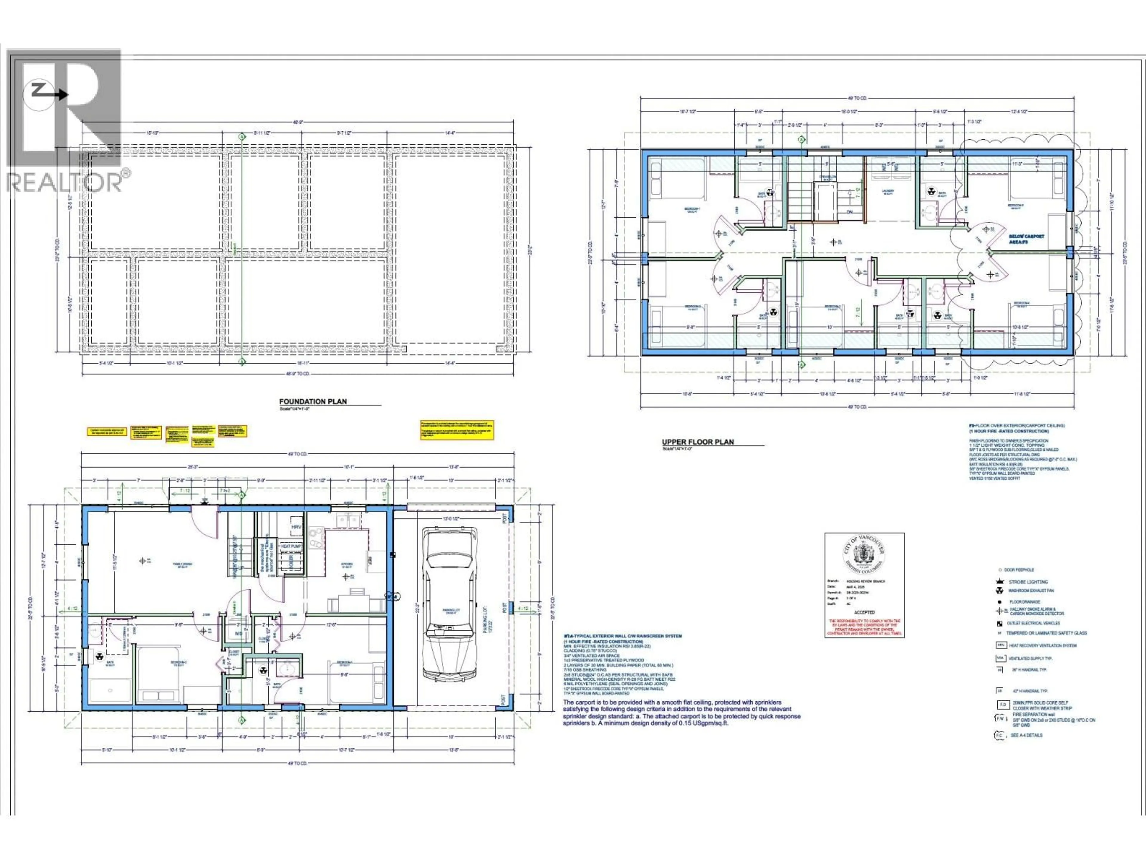 Floor plan for 6976 HEATHER STREET, Vancouver British Columbia V6P3P6