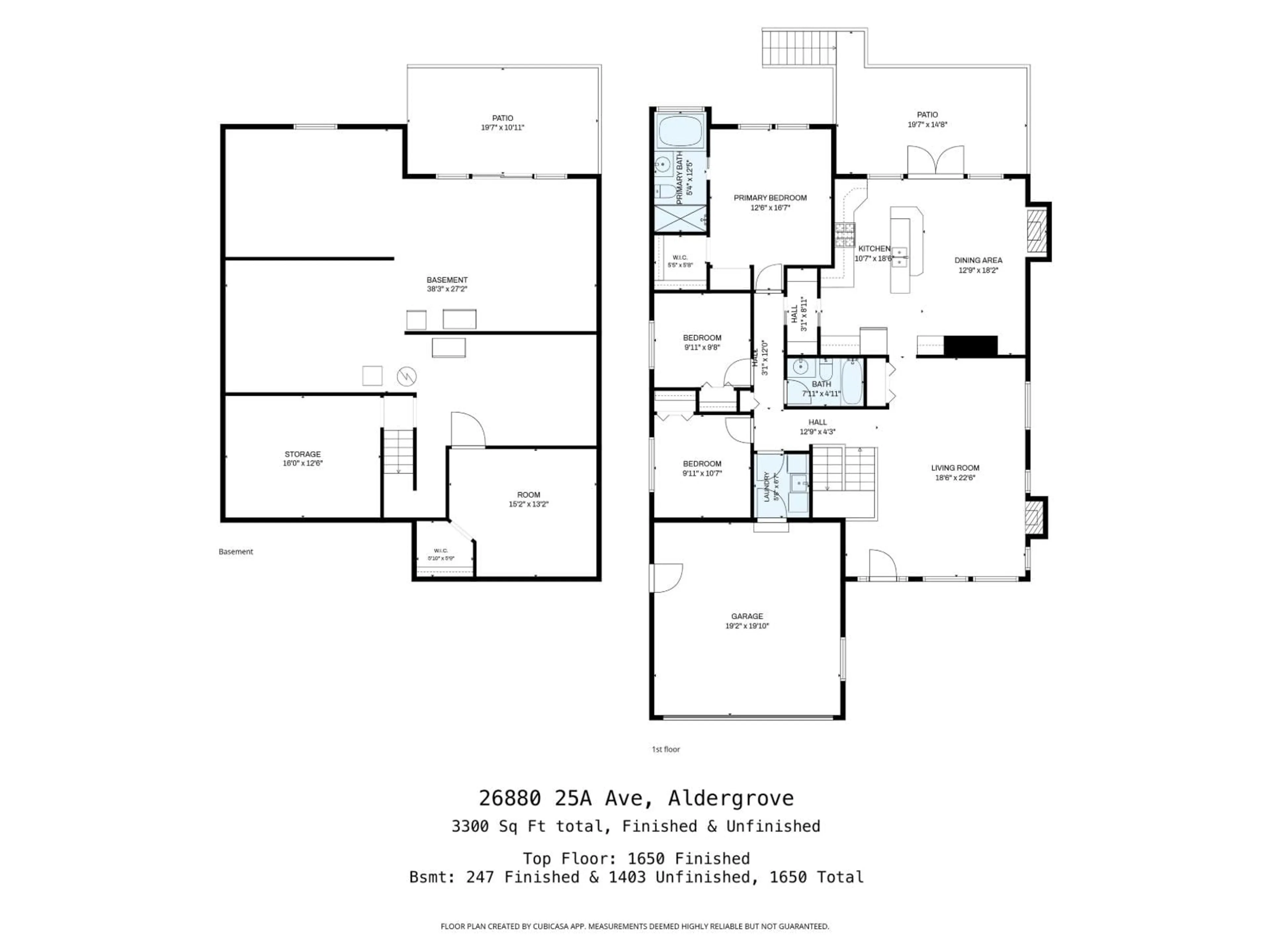 Floor plan for 26880 25A AVENUE, Langley British Columbia V4W4A2