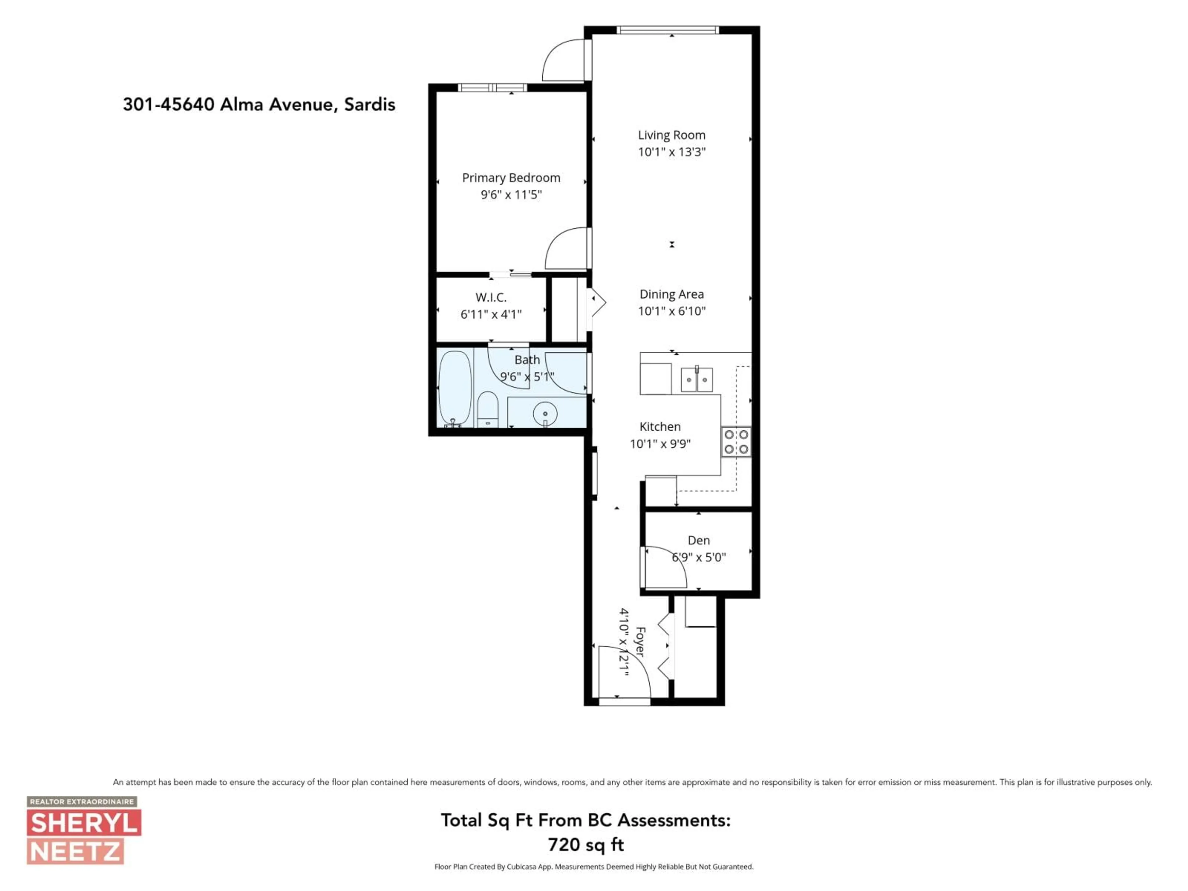 Floor plan for 301 - 45640 ALMA AVENUE, Chilliwack British Columbia V2R0P8