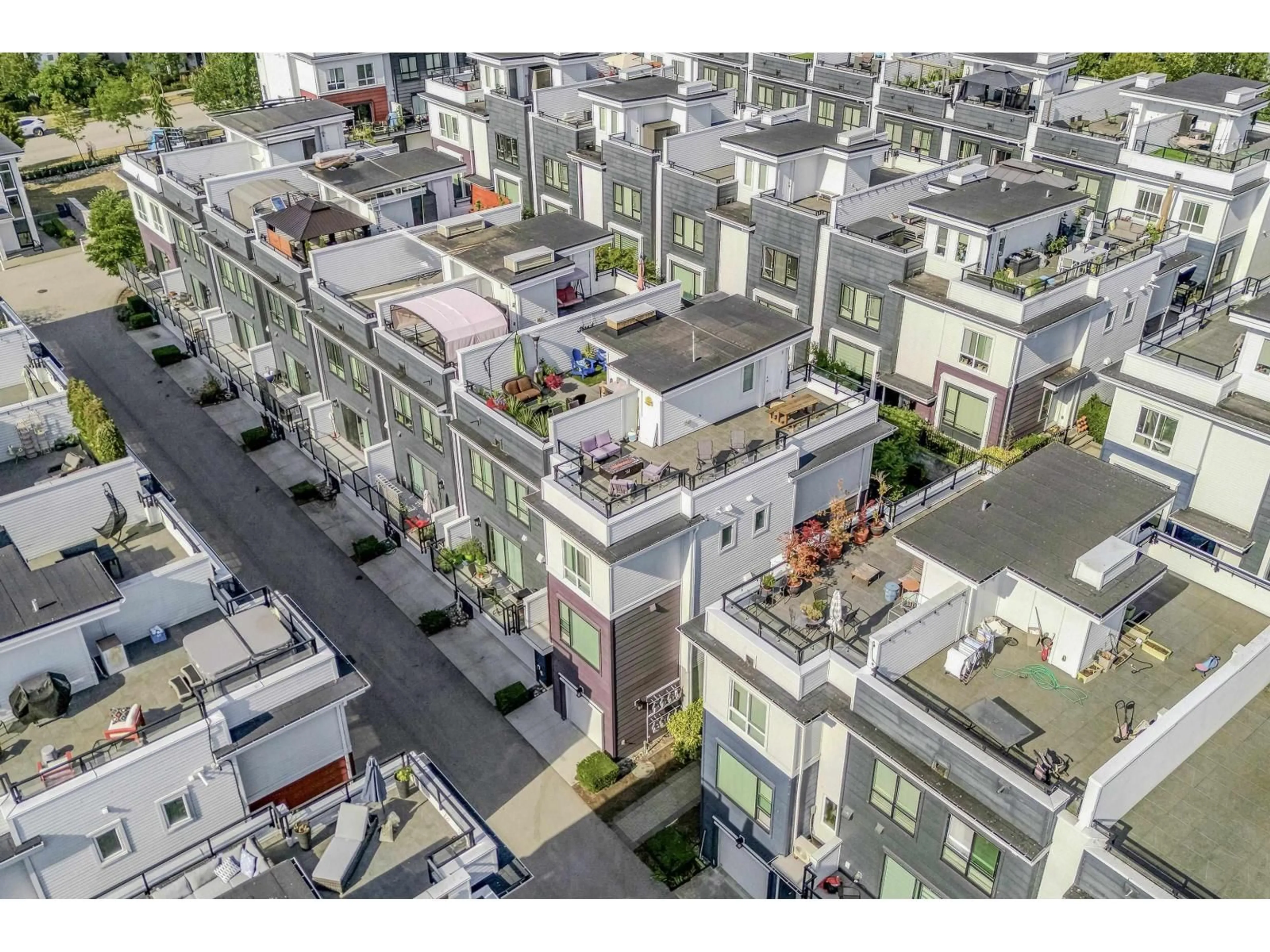 A pic from outside/outdoor area/front of a property/back of a property/a pic from drone, city buildings view from balcony for 155 - 2280 163 STREET, Surrey British Columbia V3Z0S4