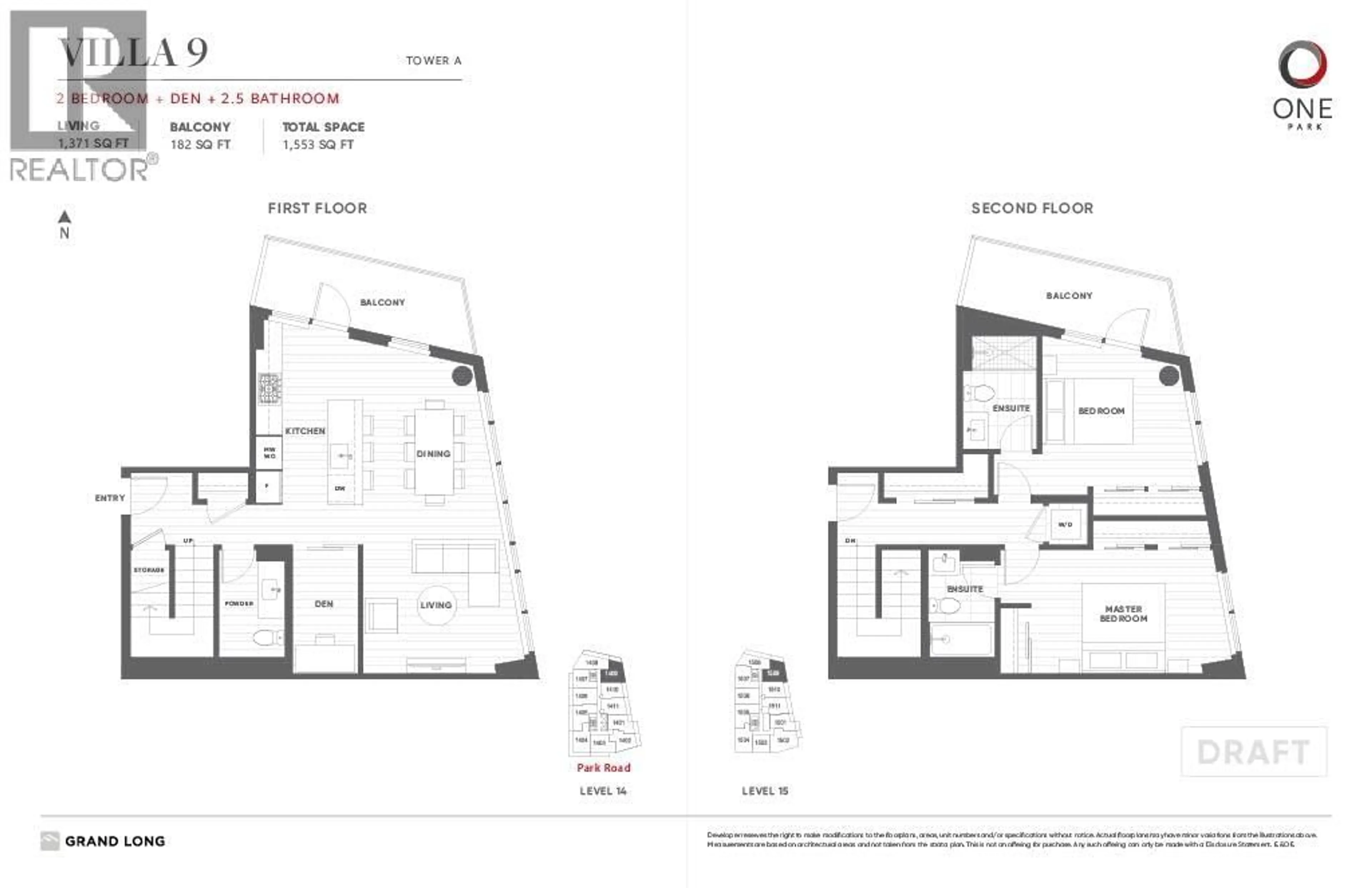 Floor plan for 1409 - 8111 PARK ROAD, Richmond British Columbia V6Y0M2