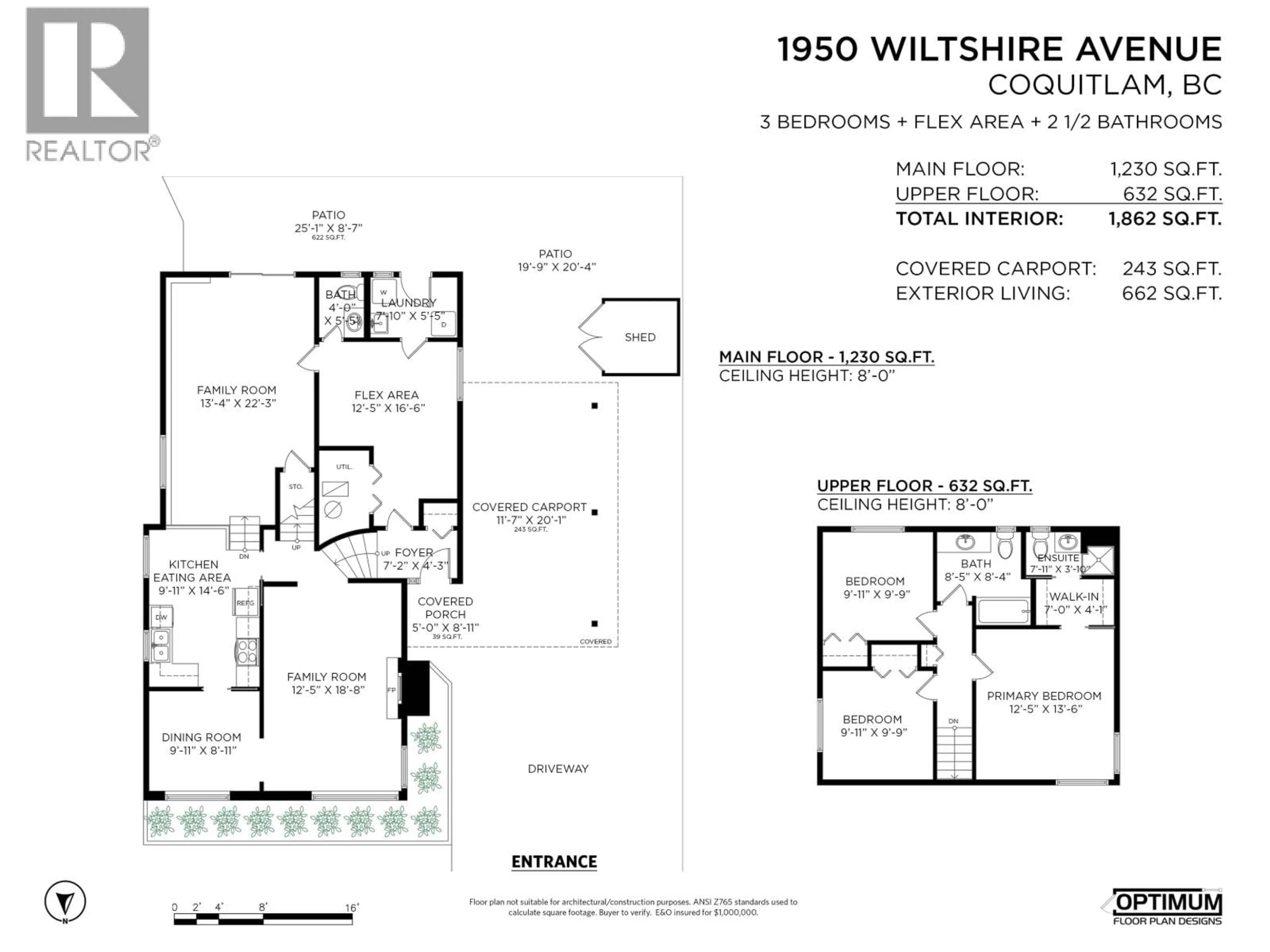 Floor plan for 1950 WILTSHIRE AVENUE, Coquitlam British Columbia V3K5Z8