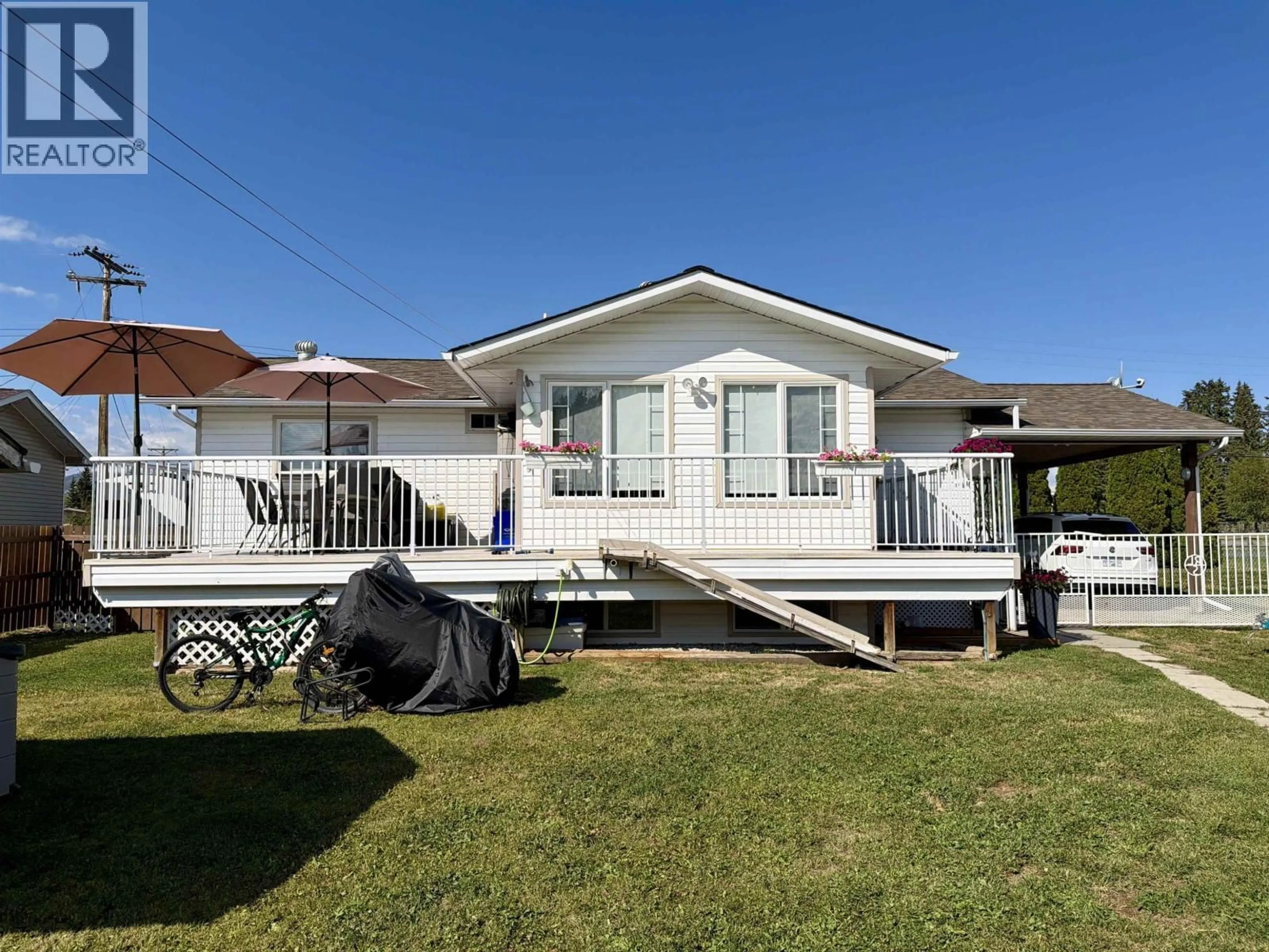 A pic from outside/outdoor area/front of a property/back of a property/a pic from drone, street for 13 NADINA CRESCENT, Fraser Lake British Columbia V0J1S0