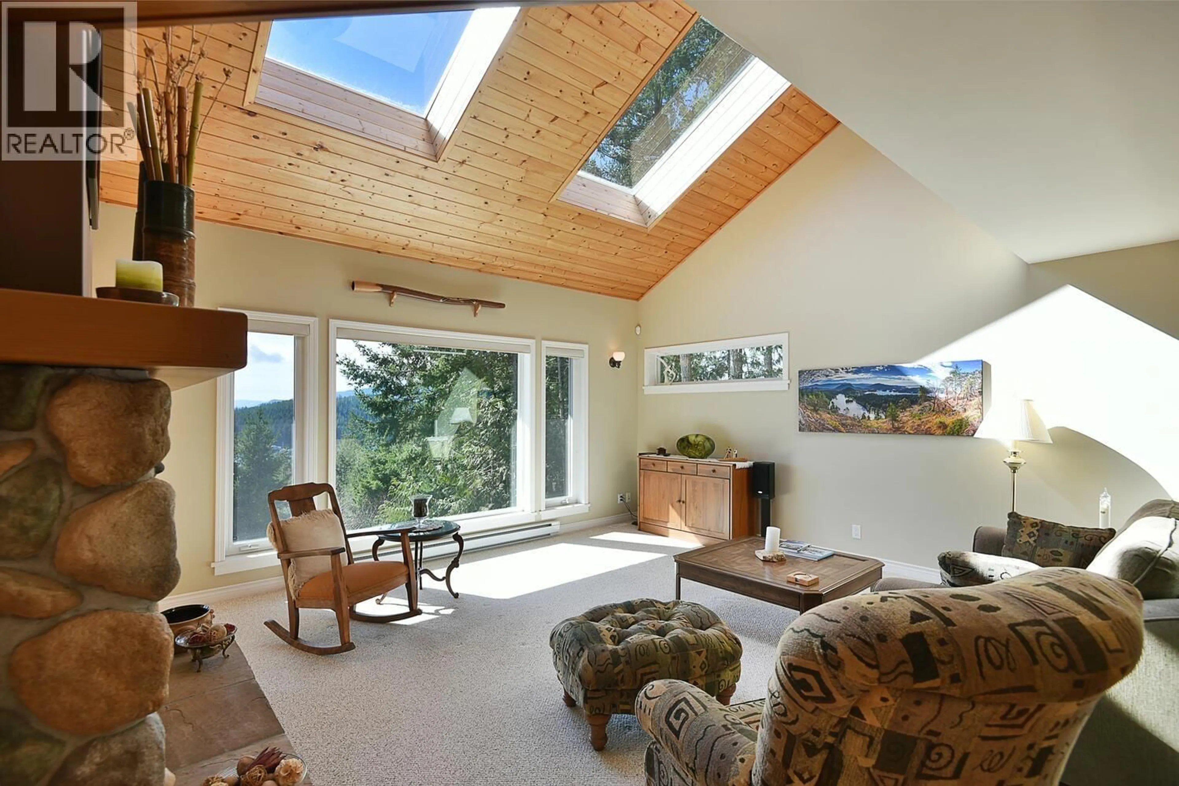 Living room with furniture, unknown for 4862 HOTEL LAKE ROAD, Garden Bay British Columbia V0N1S1