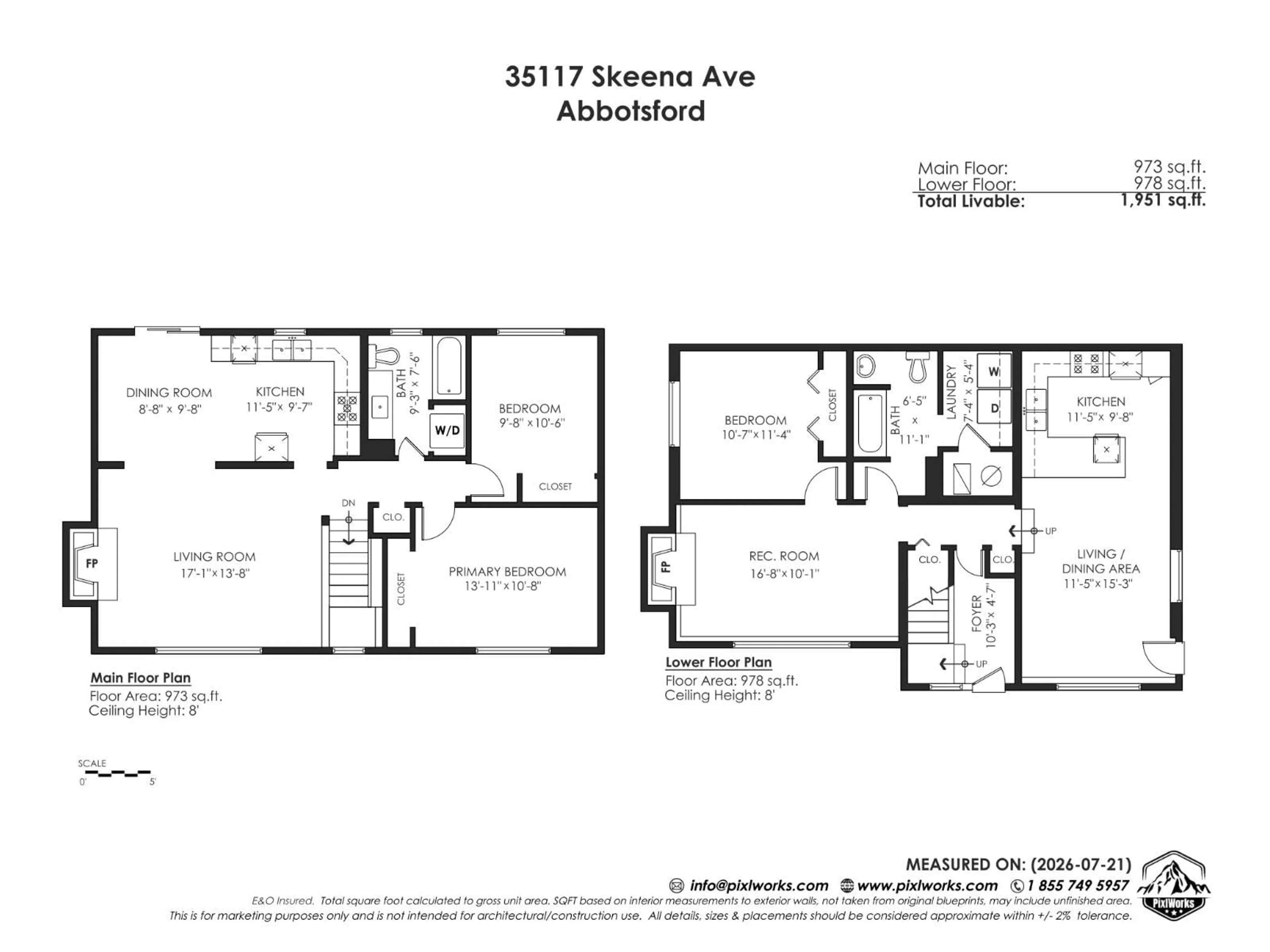 Floor plan for 35117 SKEENA AVENUE, Abbotsford British Columbia V2S7H5
