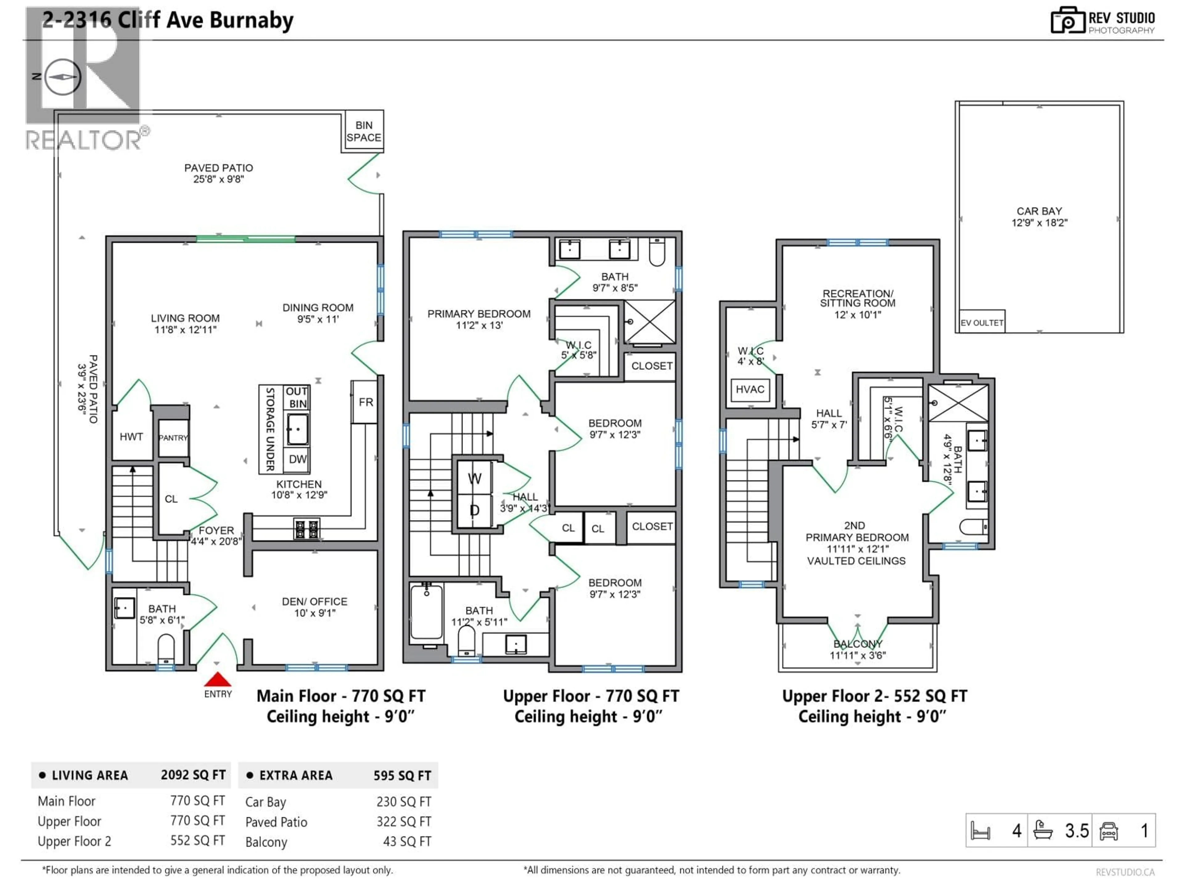 Floor plan for 2 - 2316 CLIFF AVENUE, Burnaby British Columbia V5A2L2