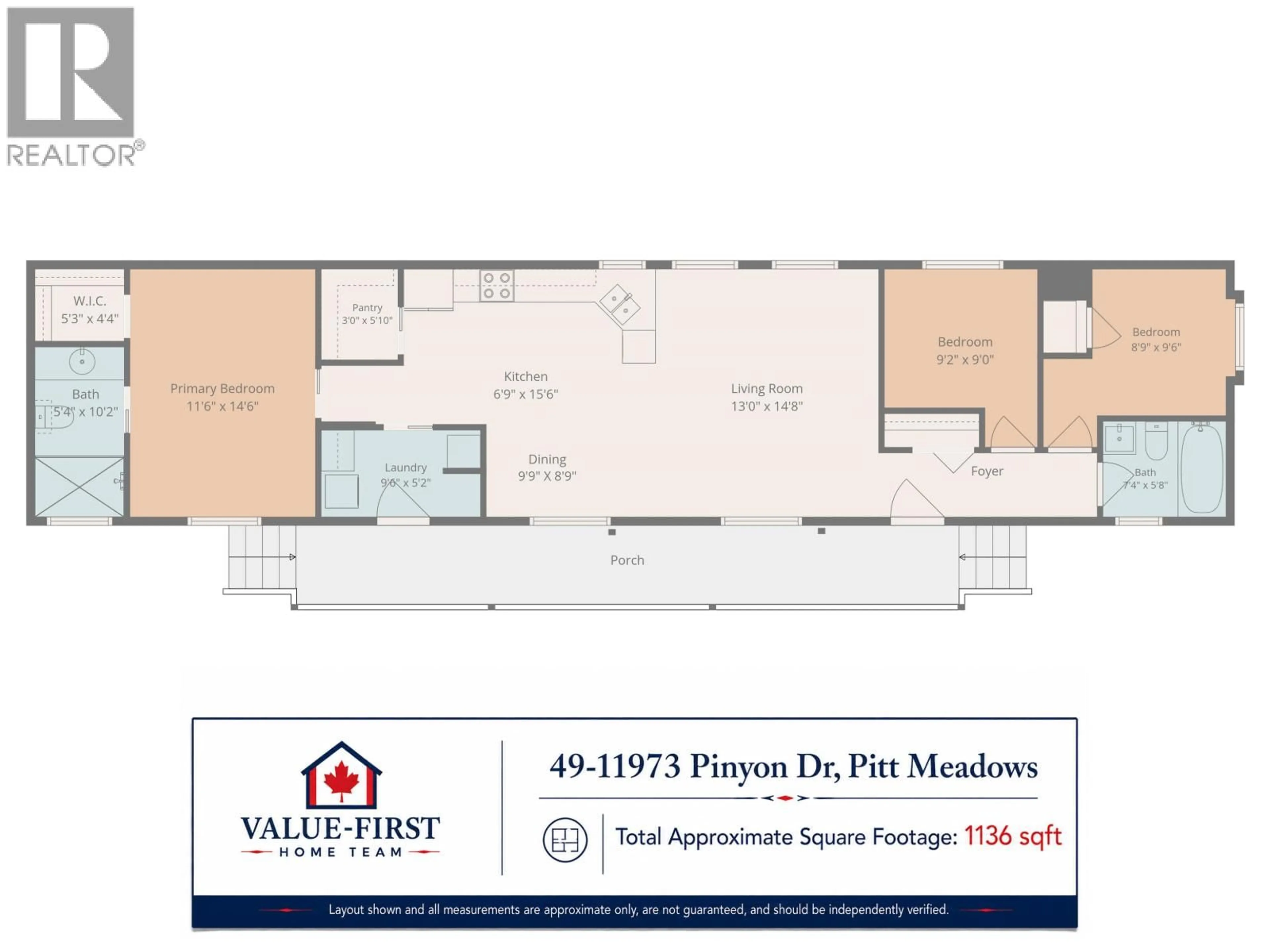Floor plan for 49 - 11973 PINYON DRIVE, Pitt Meadows British Columbia V3Y1Z3