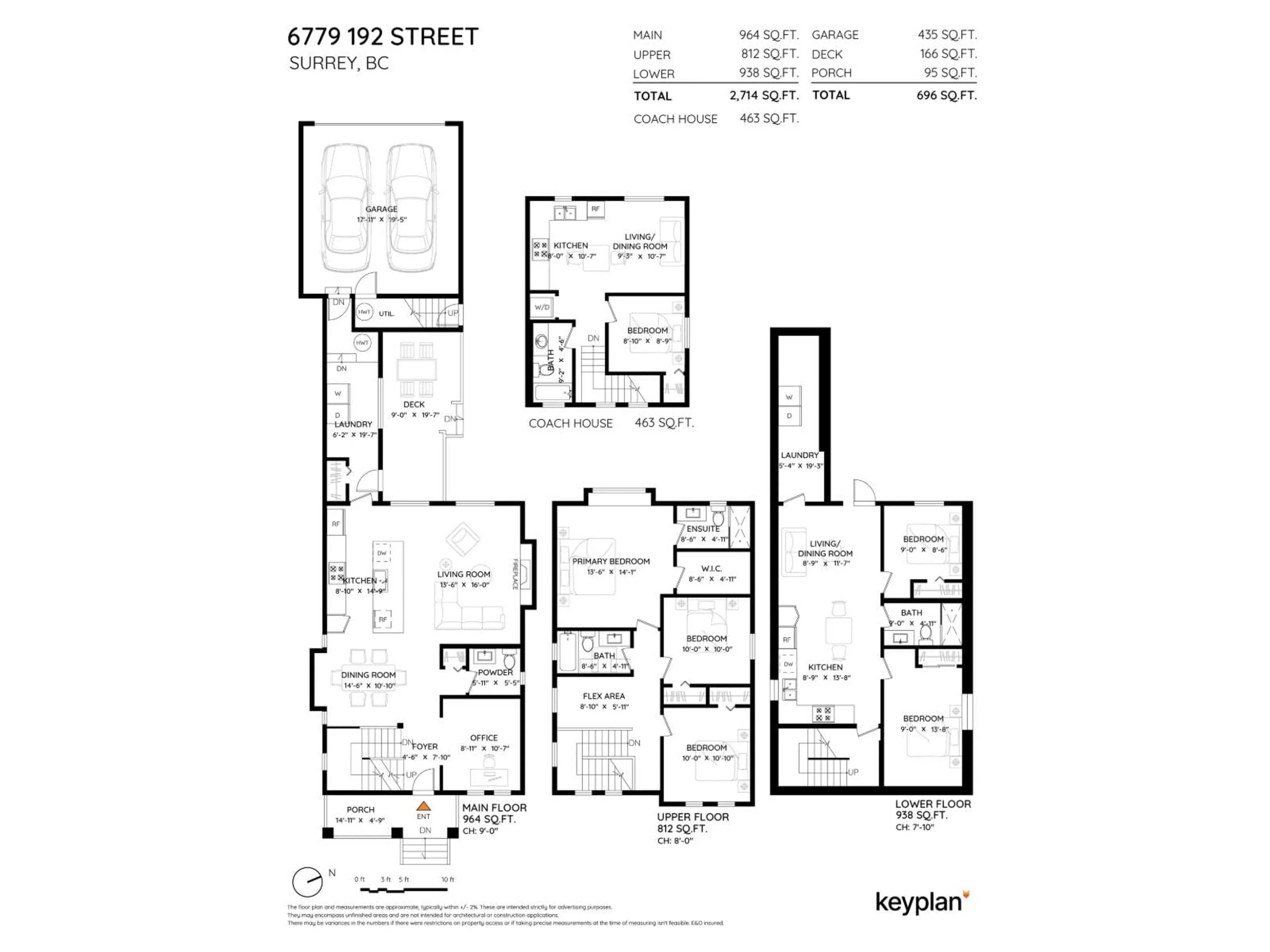 Floor plan for 6779 192 STREET, Surrey British Columbia V4N6A3