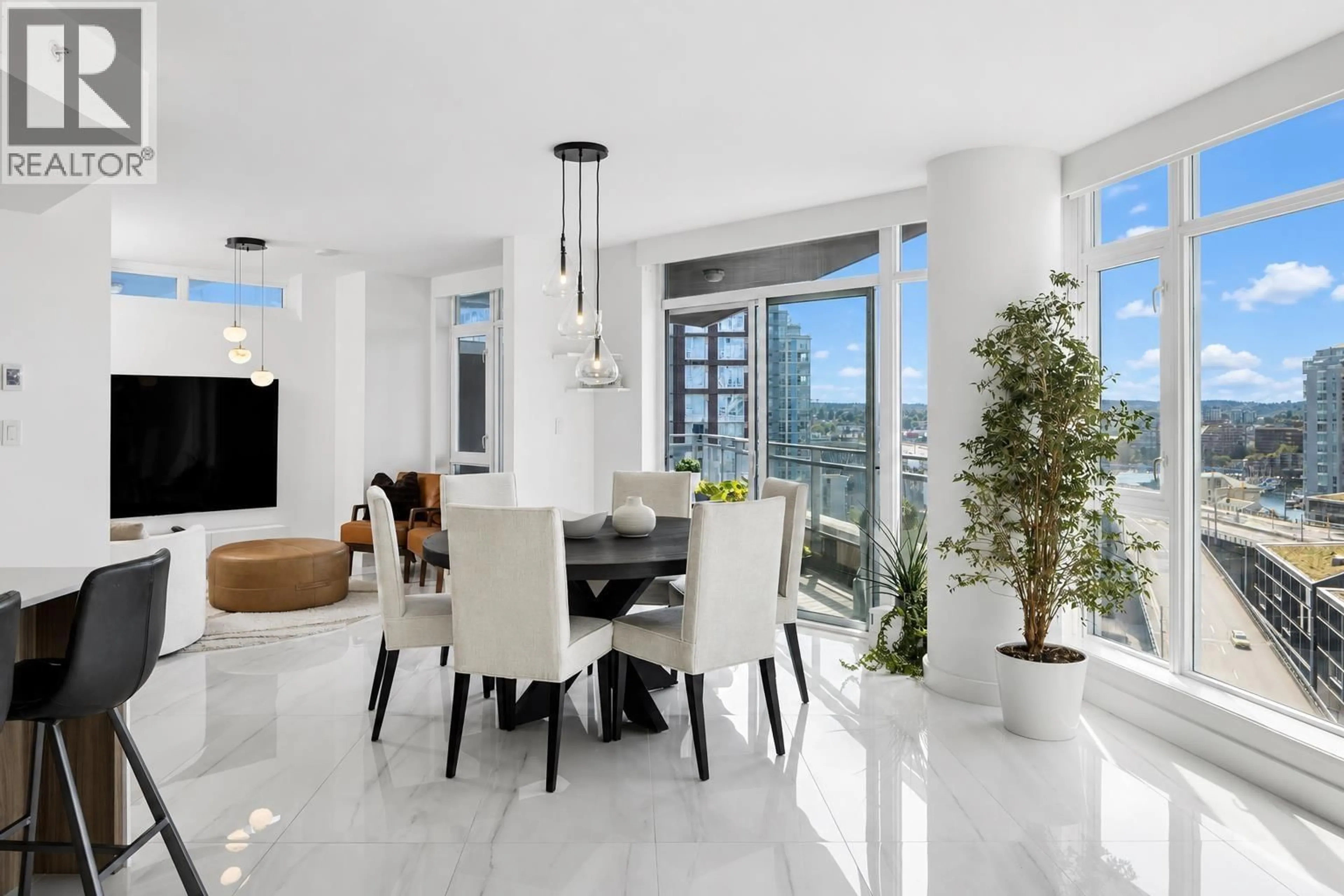Dining room, ceramic/tile floor for 1701 - 1372 SEYMOUR STREET, Vancouver British Columbia V6B0L1