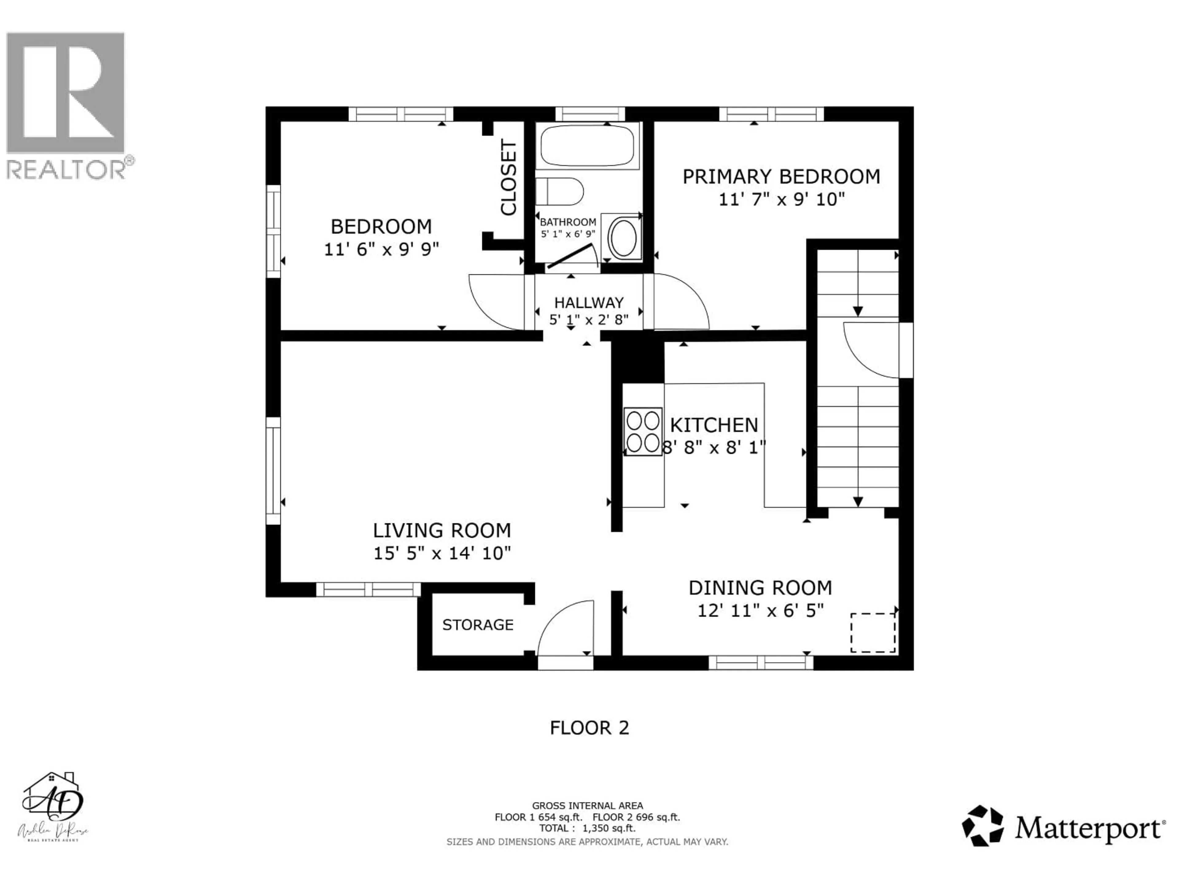 Floor plan for 9615 96 STREET, Fort St. John British Columbia V1J3N7