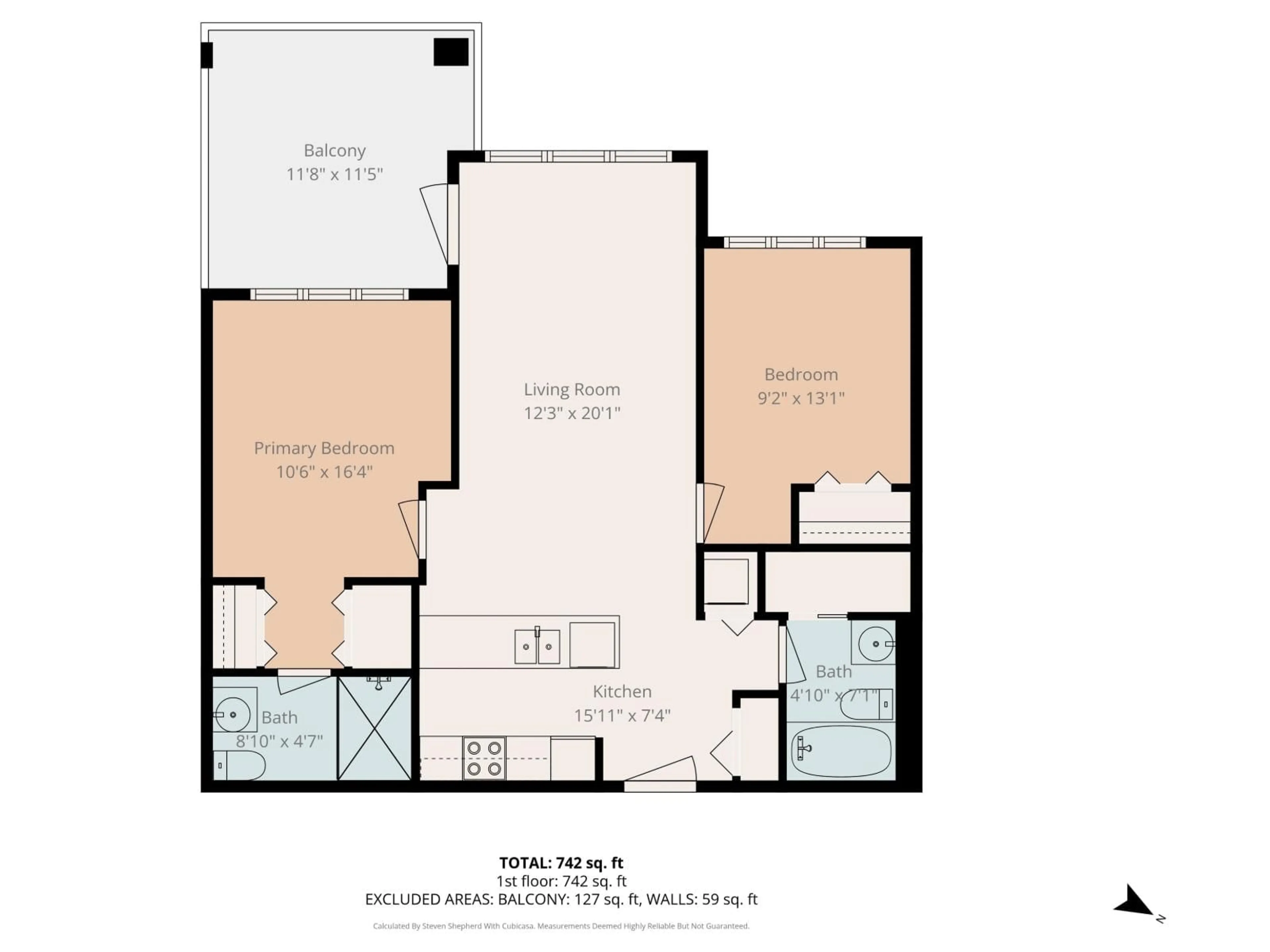 Floor plan for 309 - 6815 188 STREET, Surrey British Columbia V4N0Z8