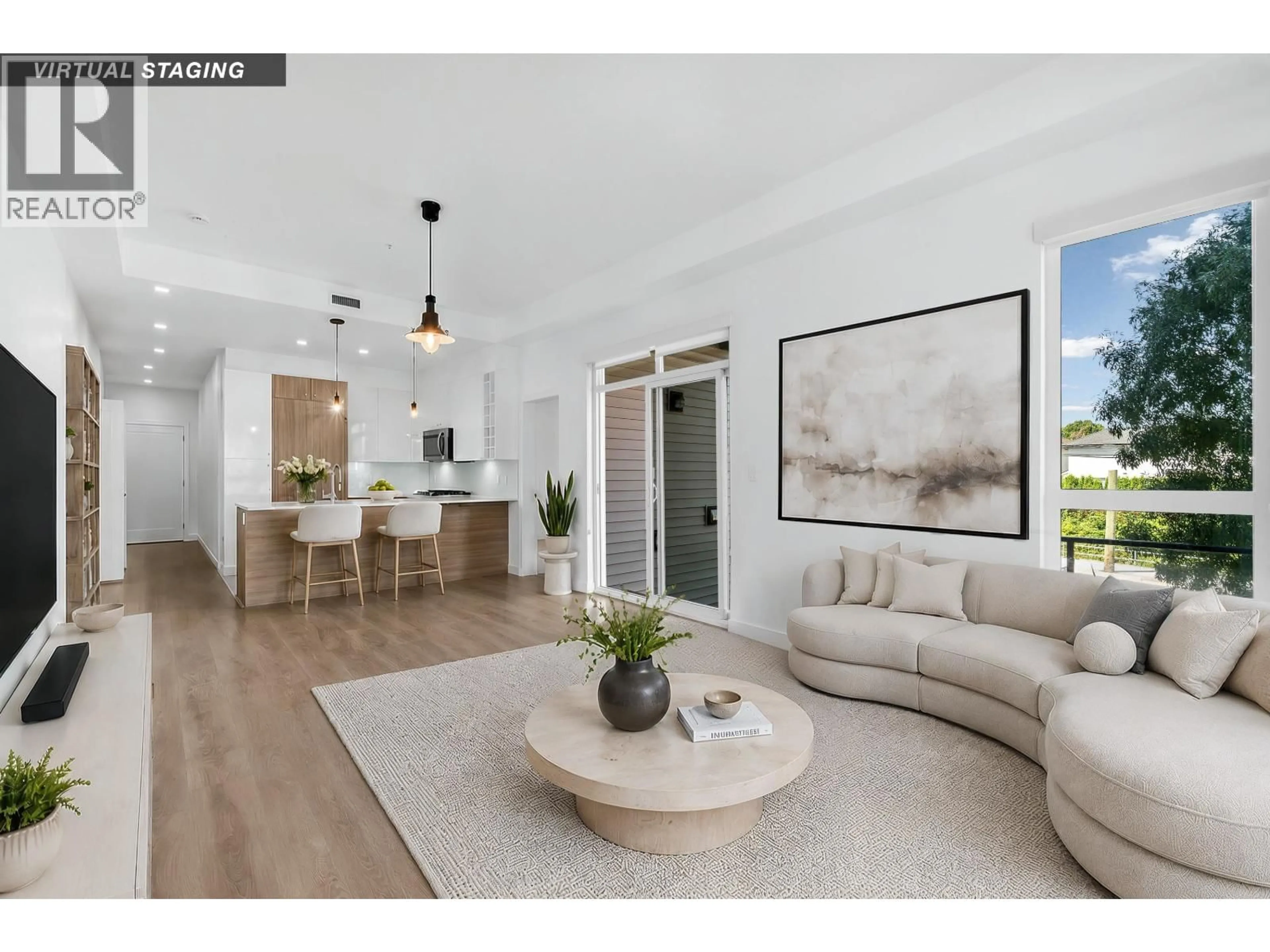 Living room with furniture, unknown for 107 - 23233 GILLEY ROAD, Richmond British Columbia V6V1E6