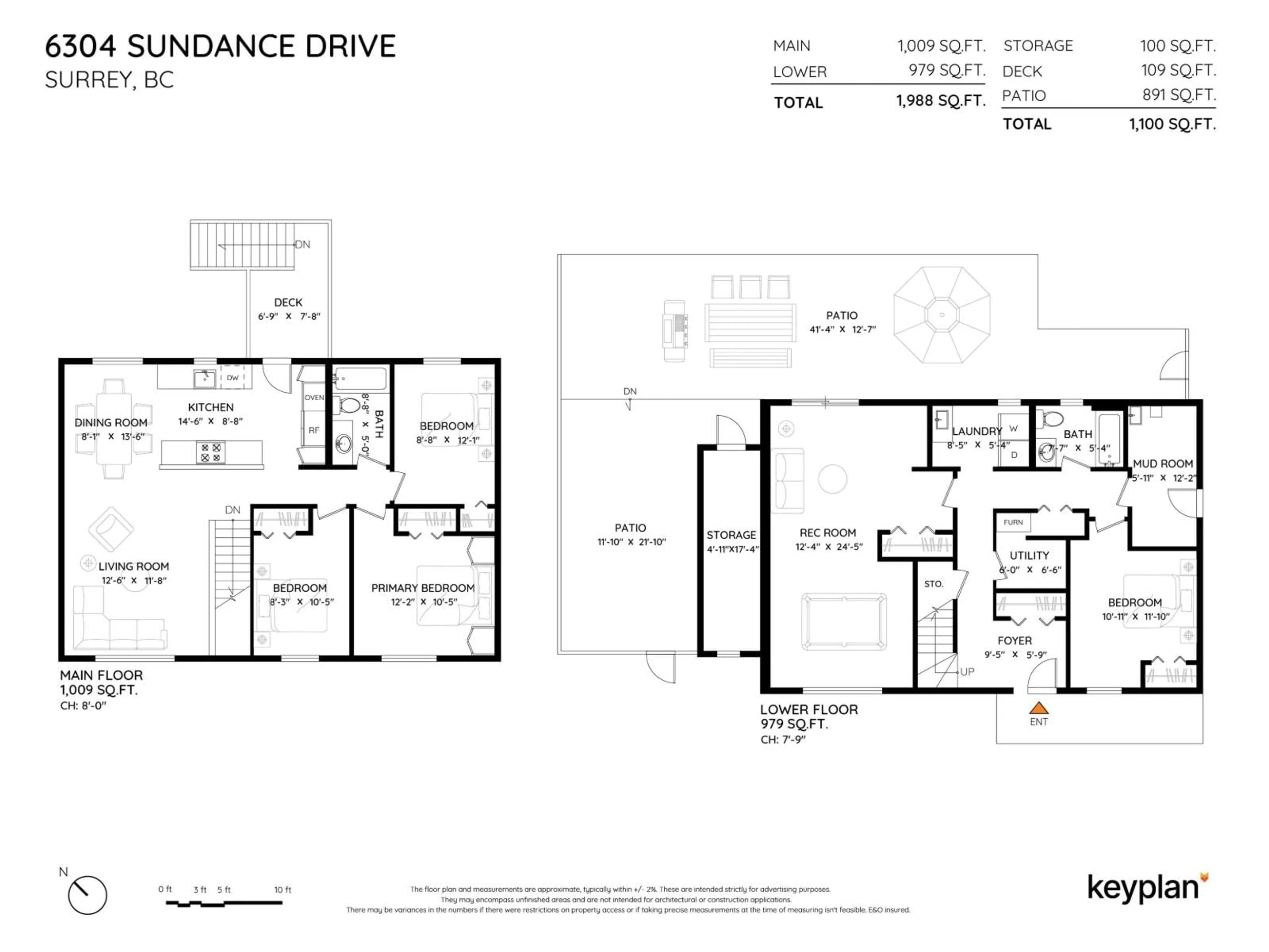 Floor plan for 6304 SUNDANCE DRIVE, Surrey British Columbia V3S8A9